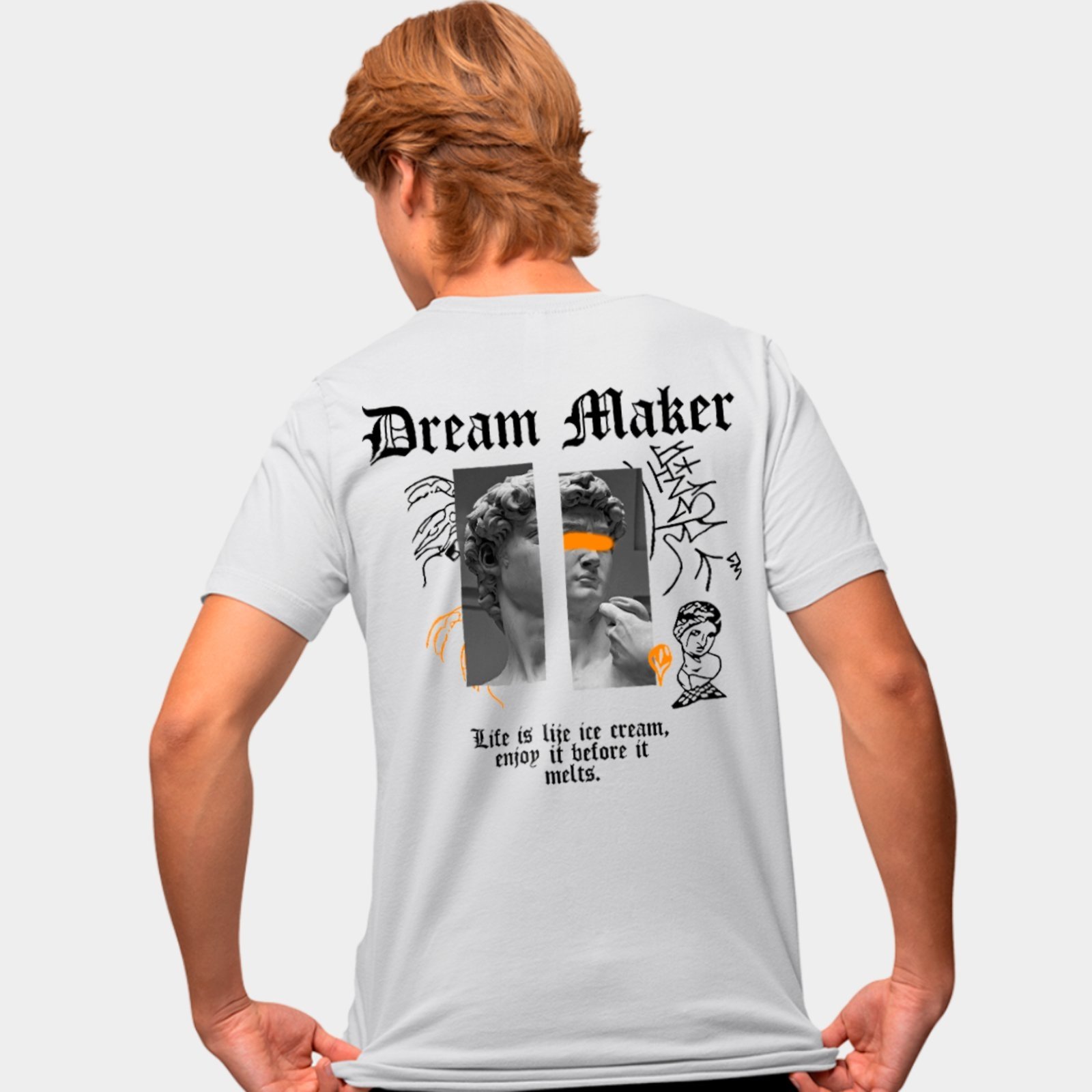 Camisa Camiseta Genuine Grit Masculina Estampada Algodão 30.1 Dream Maker – G – Branco