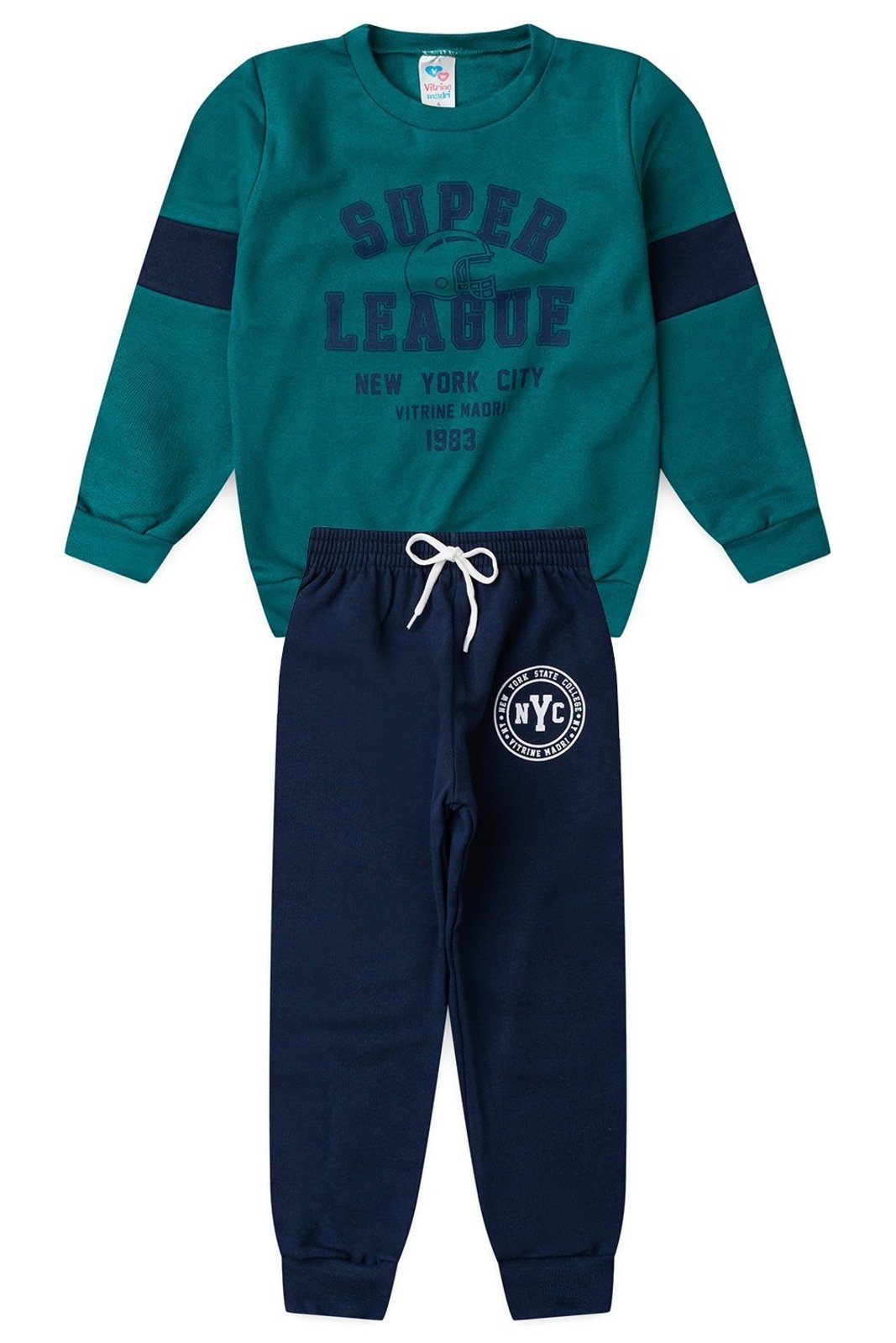 Infantil - Conjunto Moletom Menino College NYC League