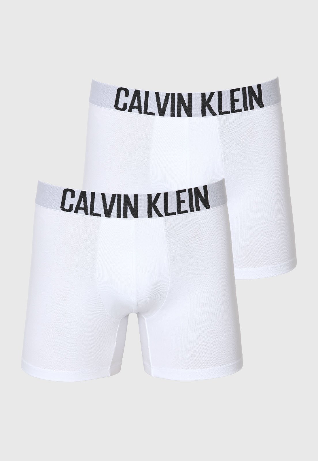Kit 2 Cuecas Boxer Calvin Klein Underwear Intense Branca