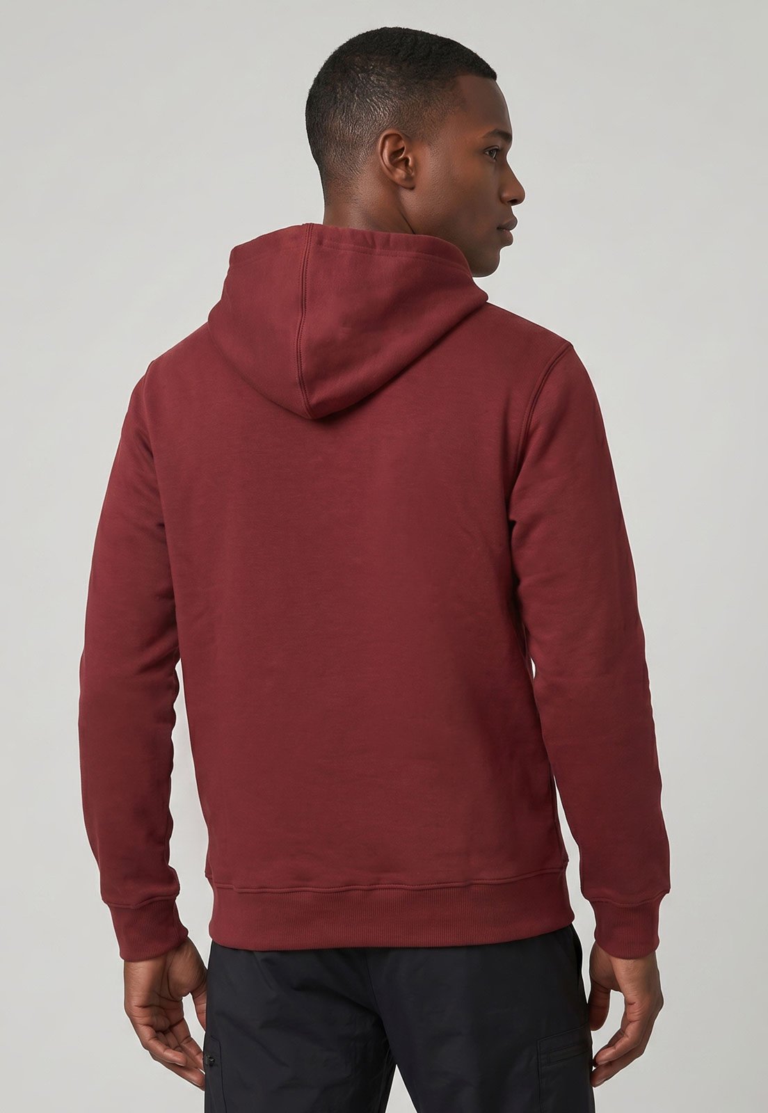 Blusa de Moletom Masculina Quiksilver Capuz Vinho