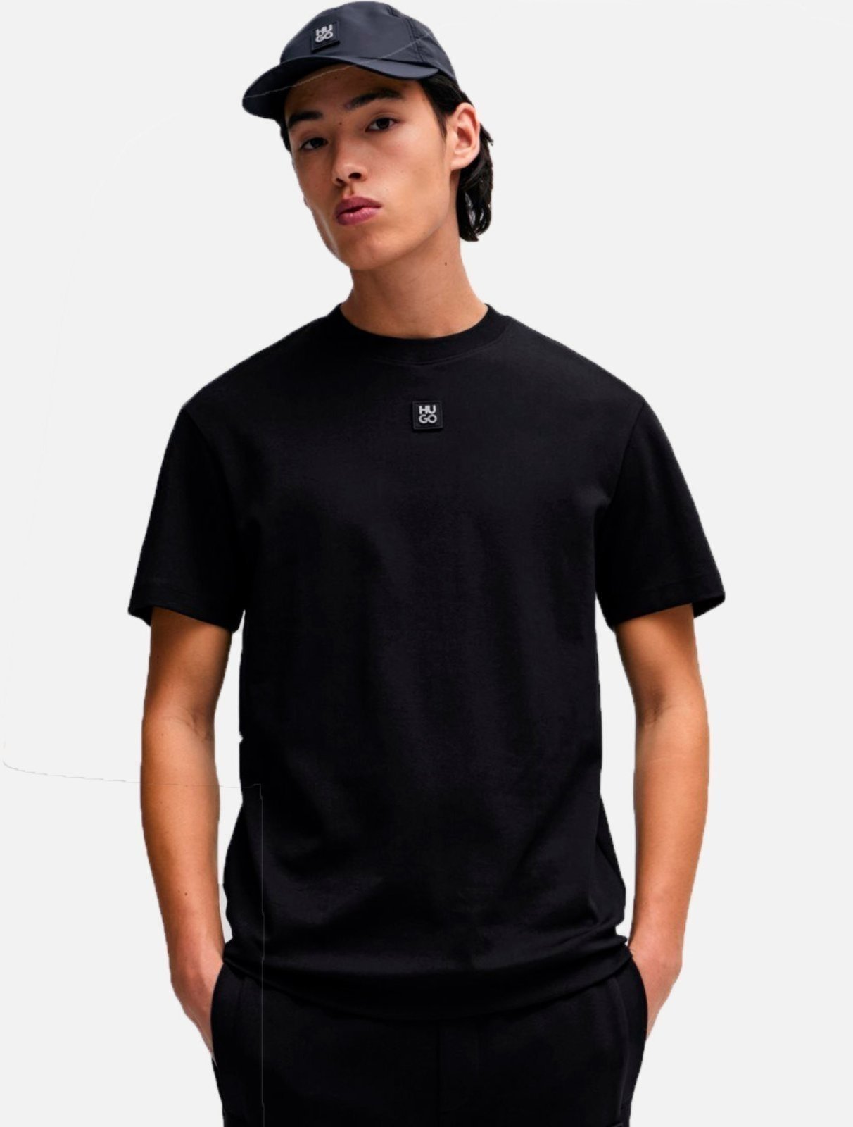 Camiseta Hugo Boss Masculina Regular Fit Dalile Preta