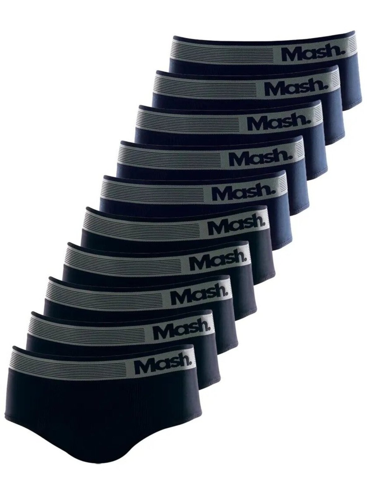 Kit com 10 Cueca Slip Mash 713.02