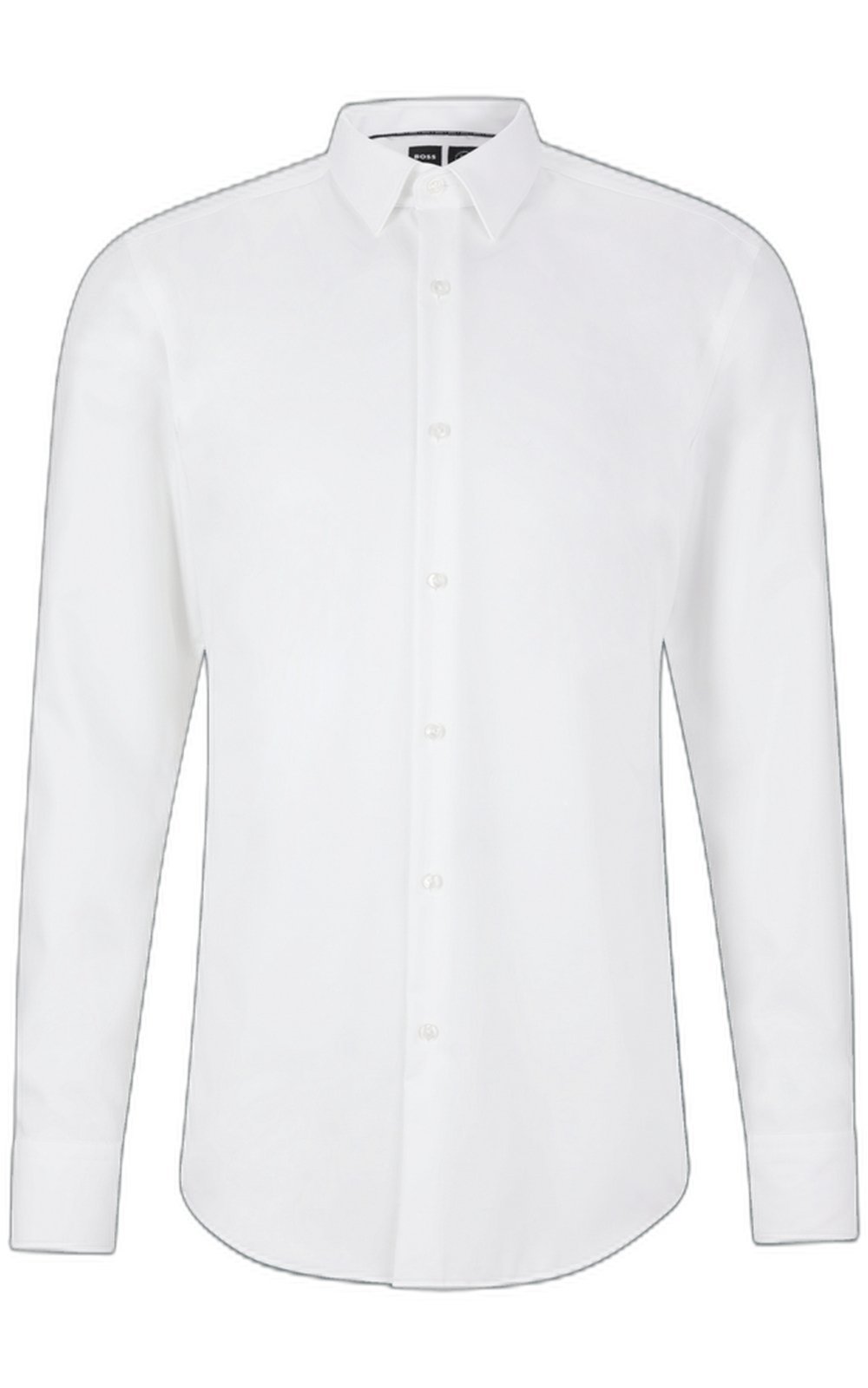 Camisa Slim Fit Em Algodão Estruturado De Alto Desempenho