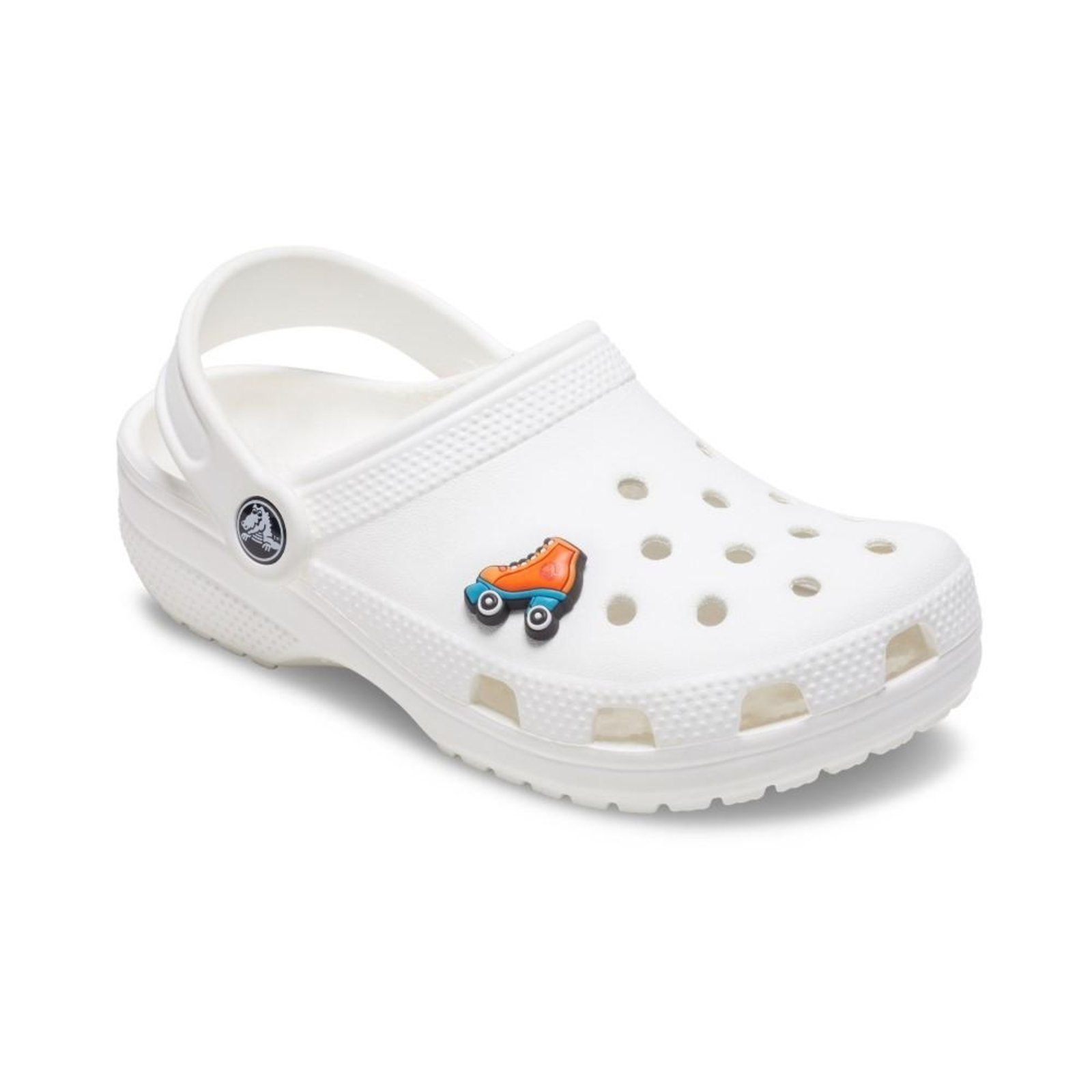 Vista 3 Infantil - Jibbitz™ Patins Laranja Crocs branco