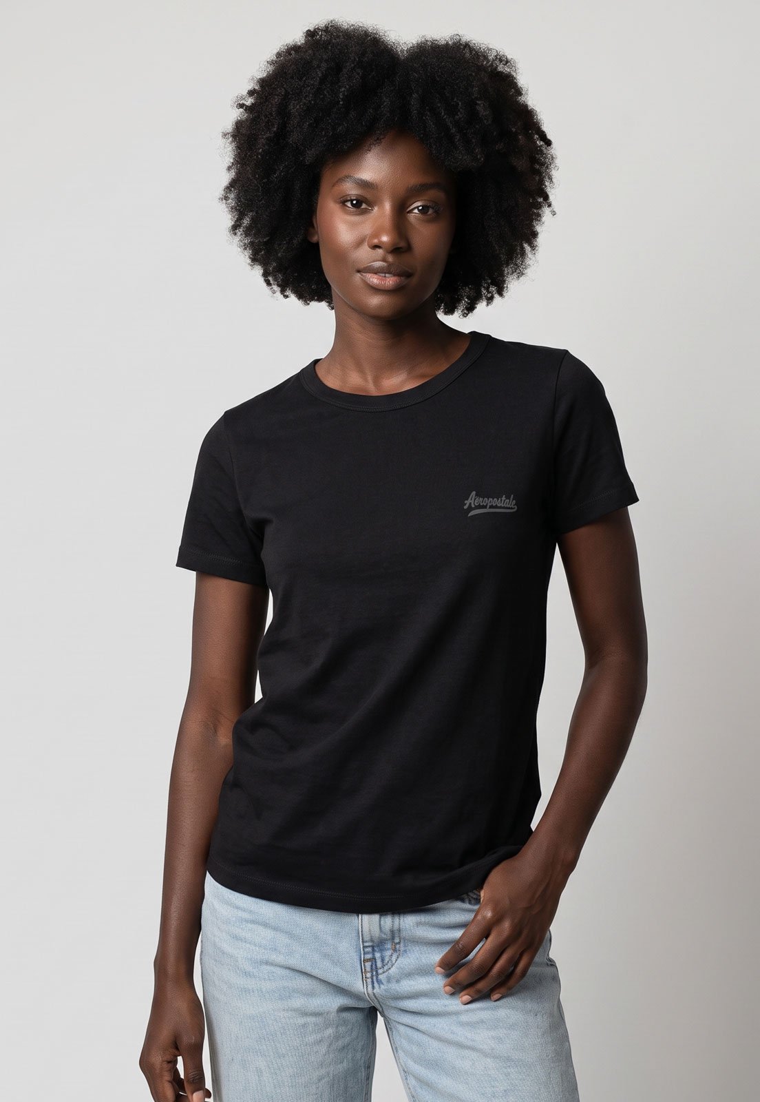 Camiseta Feminina Aeropostale Clássica Preta