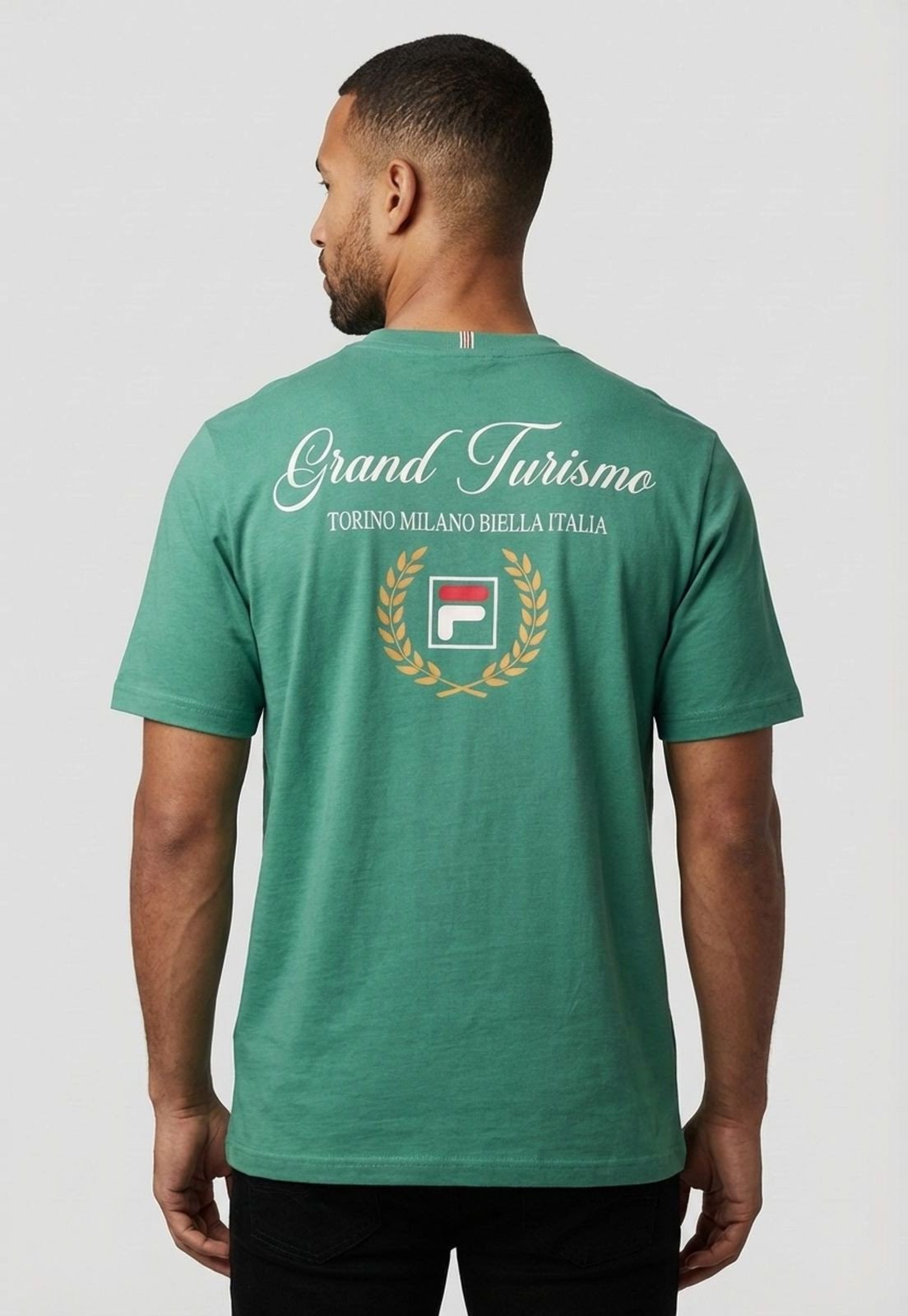 Vista 3 Camiseta Masculina Fila Comfort GT II verde Fila verde