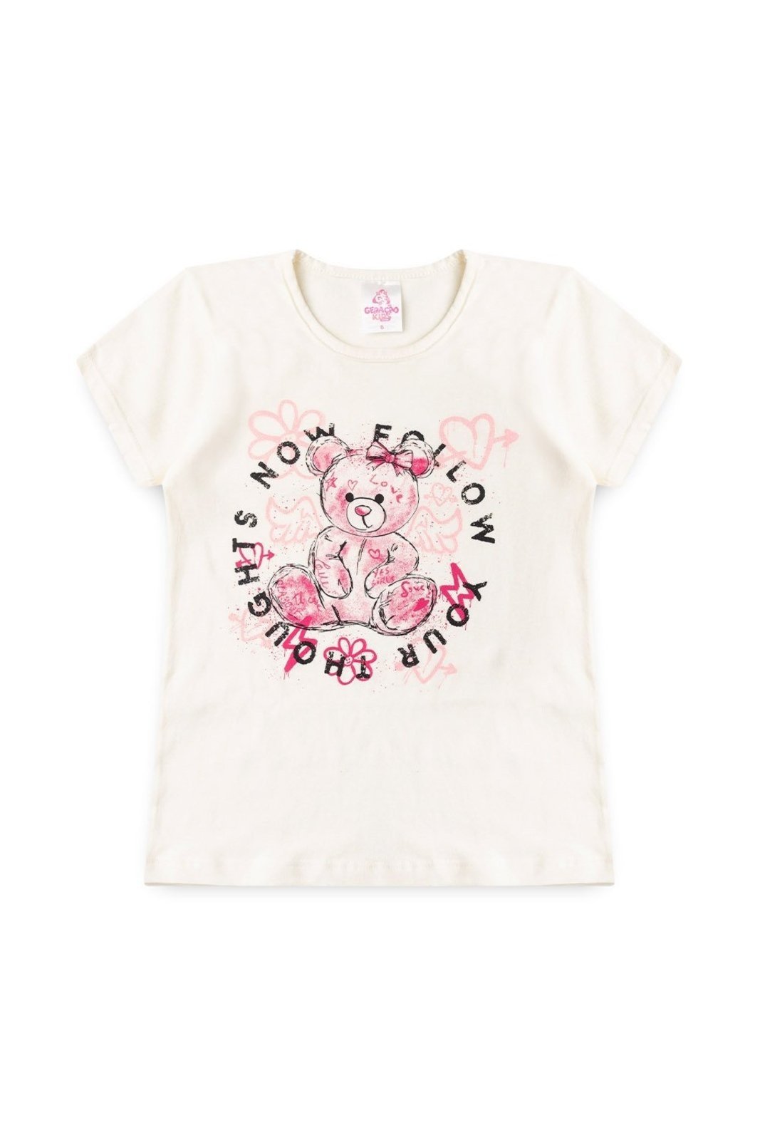 Infantil – Conjunto para Menina Blusa e Shorts Ursinho – GKS