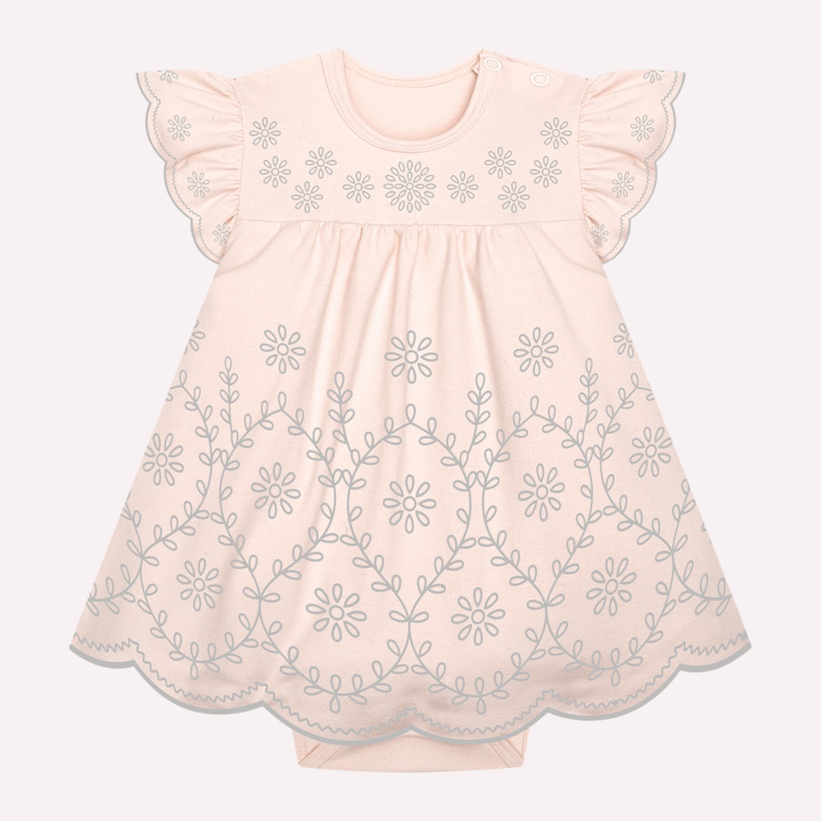 Infantil - Vestido Menina com Corte a Laser Milon
