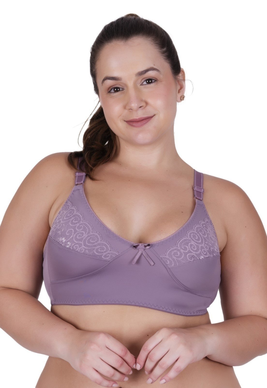 Sutiã Plus Size sem Bojo de Cetinete Terra e Mar Satim