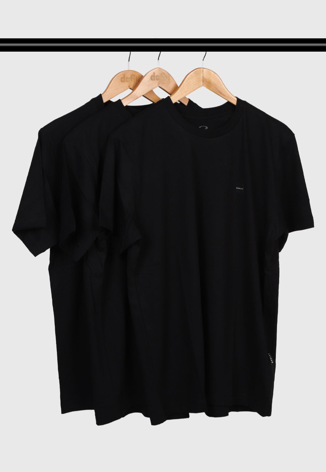 Kit 3 Camisetas Masculina Oakley Patch Tee Preta
