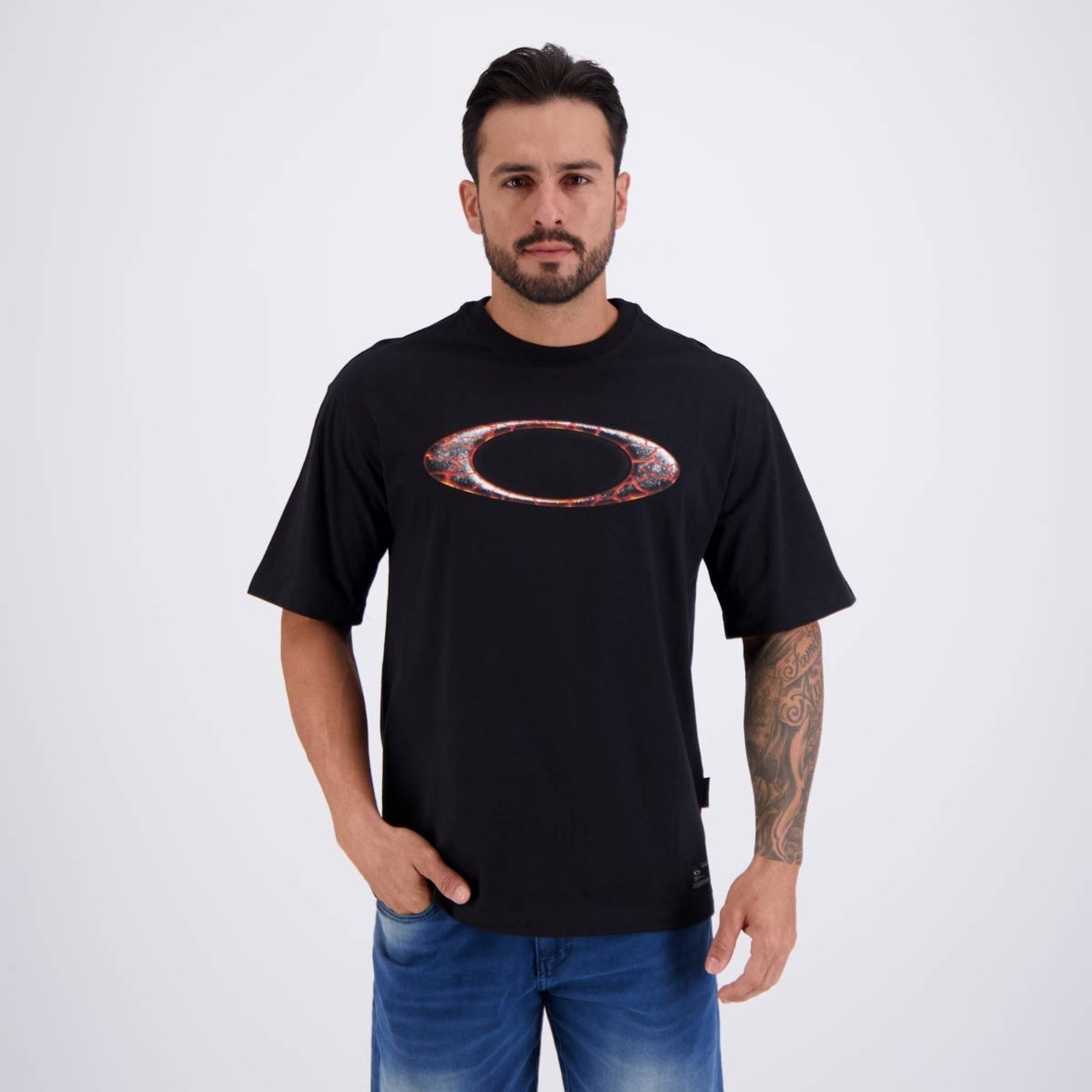 Camiseta Oakley Ellipse Magma SS Preta