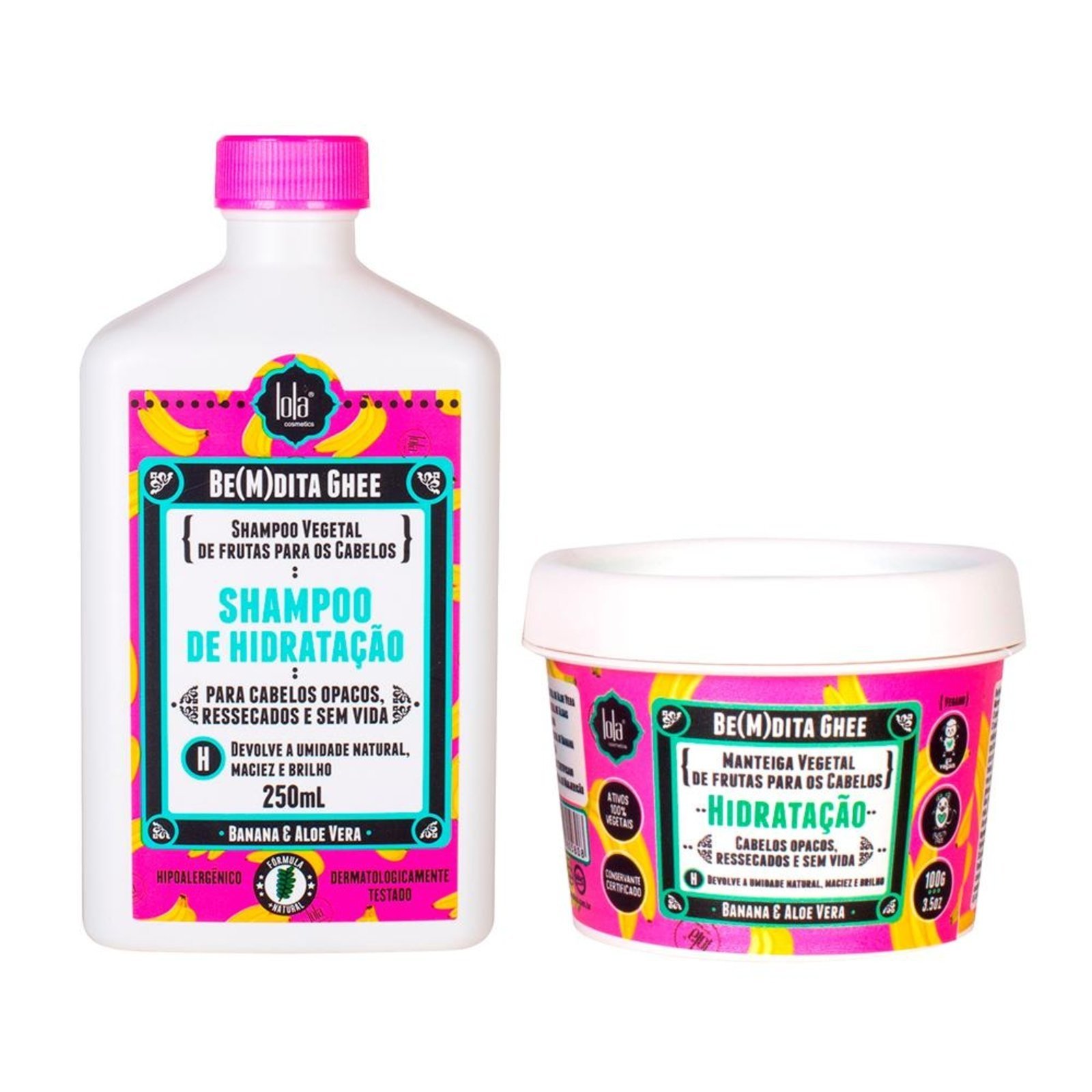 Kit Lola Cosmetics Hidrat. Be(M)Dita - Shampoo 250 e Máscara Hidratação