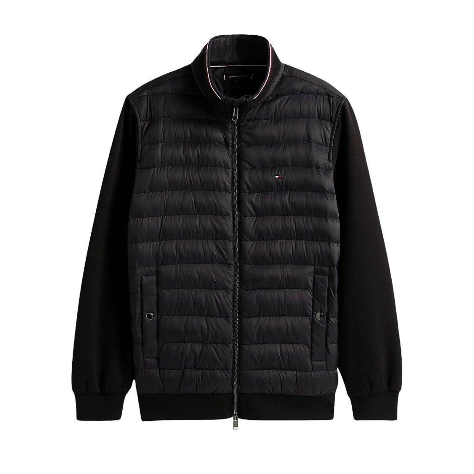 Jaqueta Tommy Hilfiger Puffer Mix Media Ess Rwb Preto