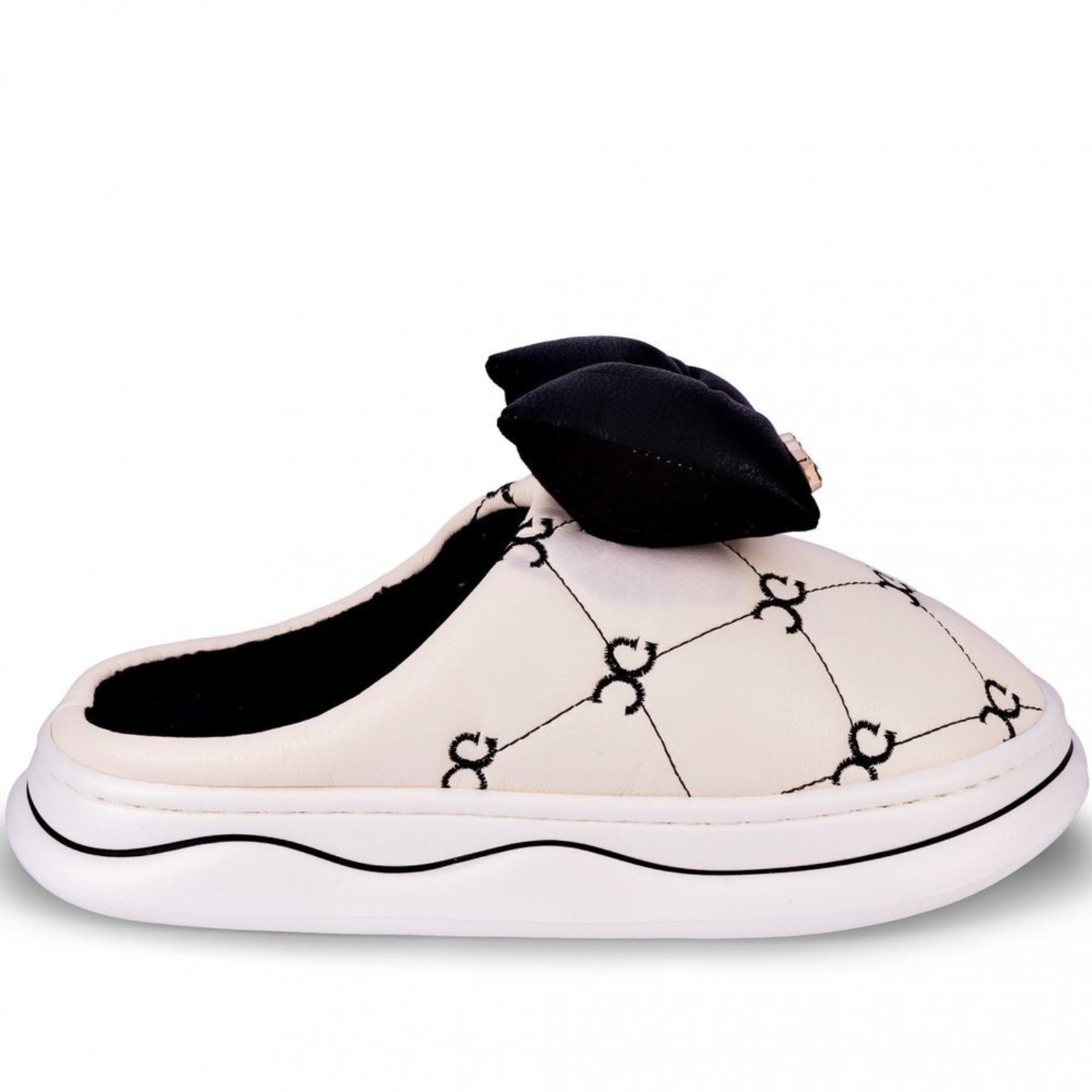 Infantil - Pantufa Feminina Forrada com Laço Zariff 803339 Zariff Branco