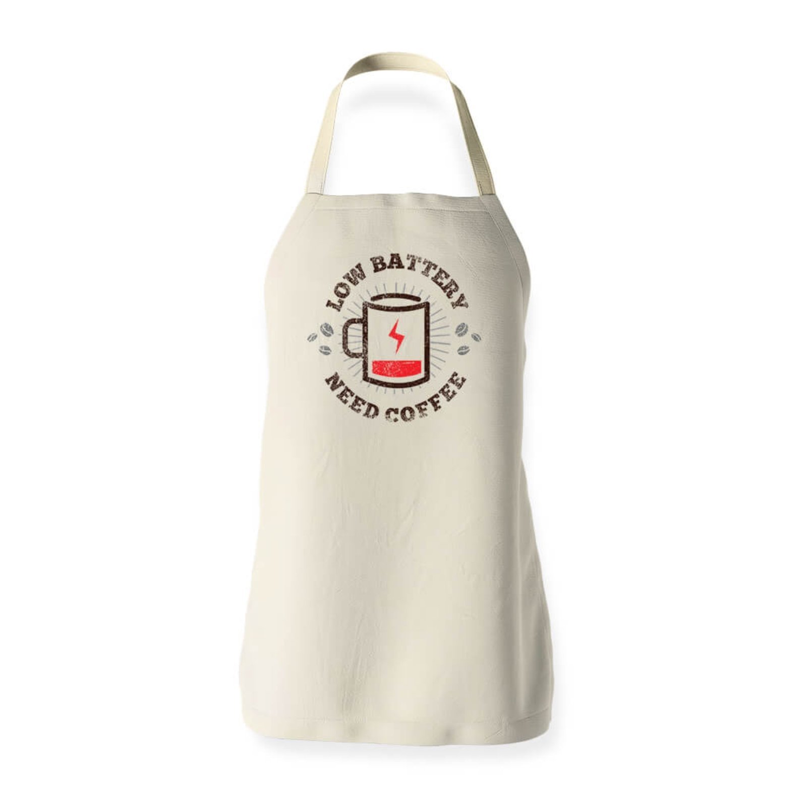 Avental Coffee Battery - Bege - Casual - Studio Geek