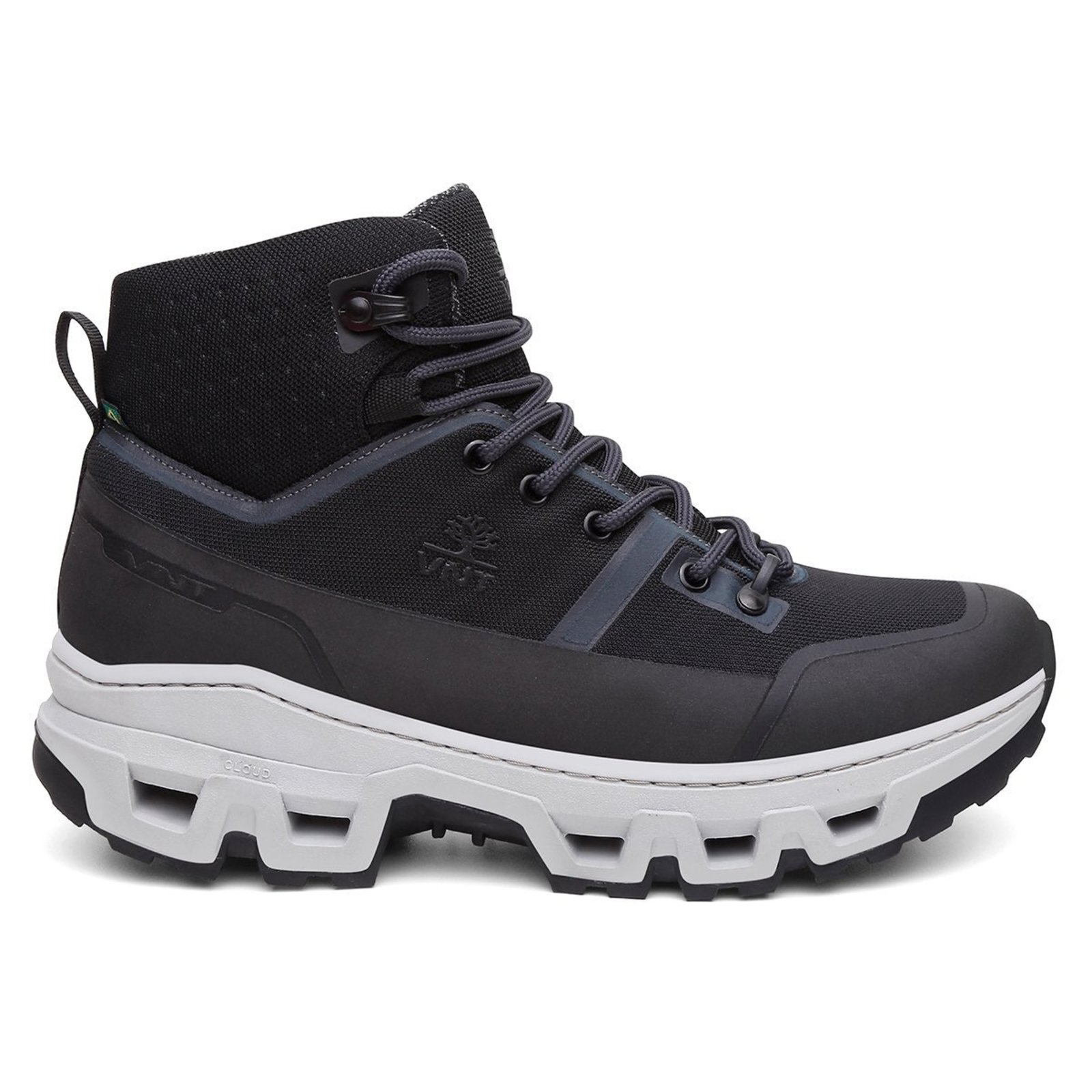 Bota Coturno Adventure Nylon TPU Respirável Tecnologia Flutue Gorpcore Trilha Chumbo