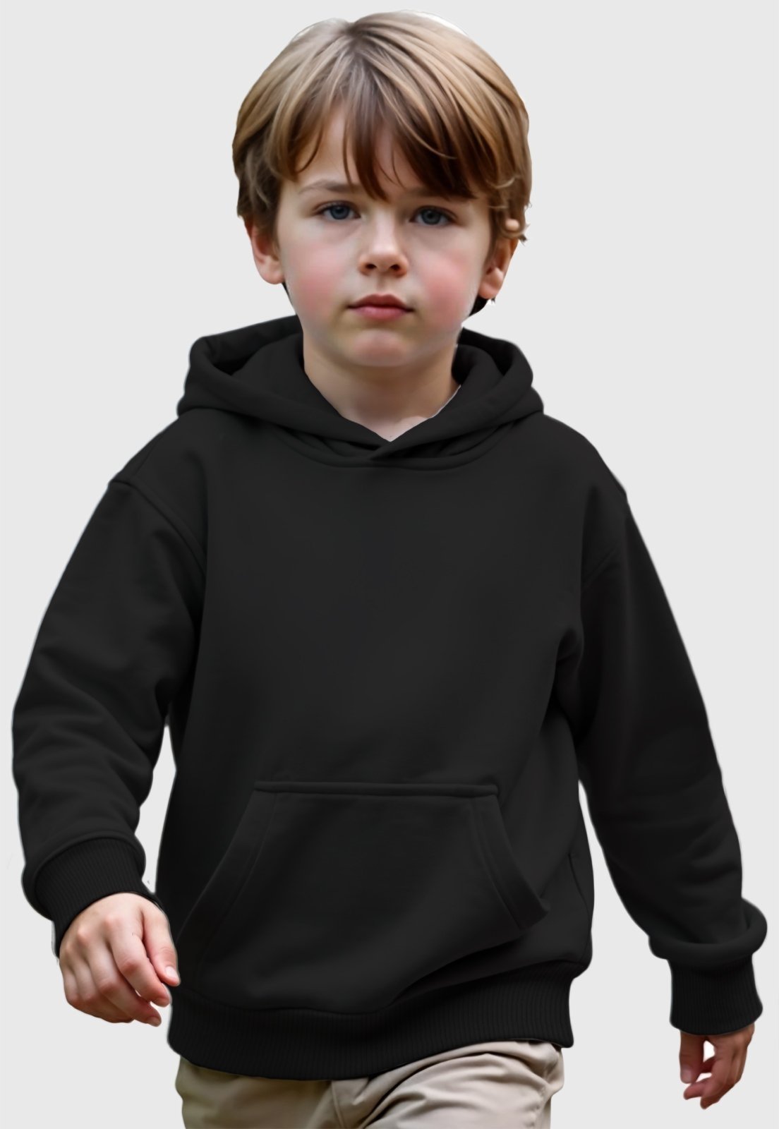 Infantil – Moletom Canguru Menino com Capuz Benellys Preto