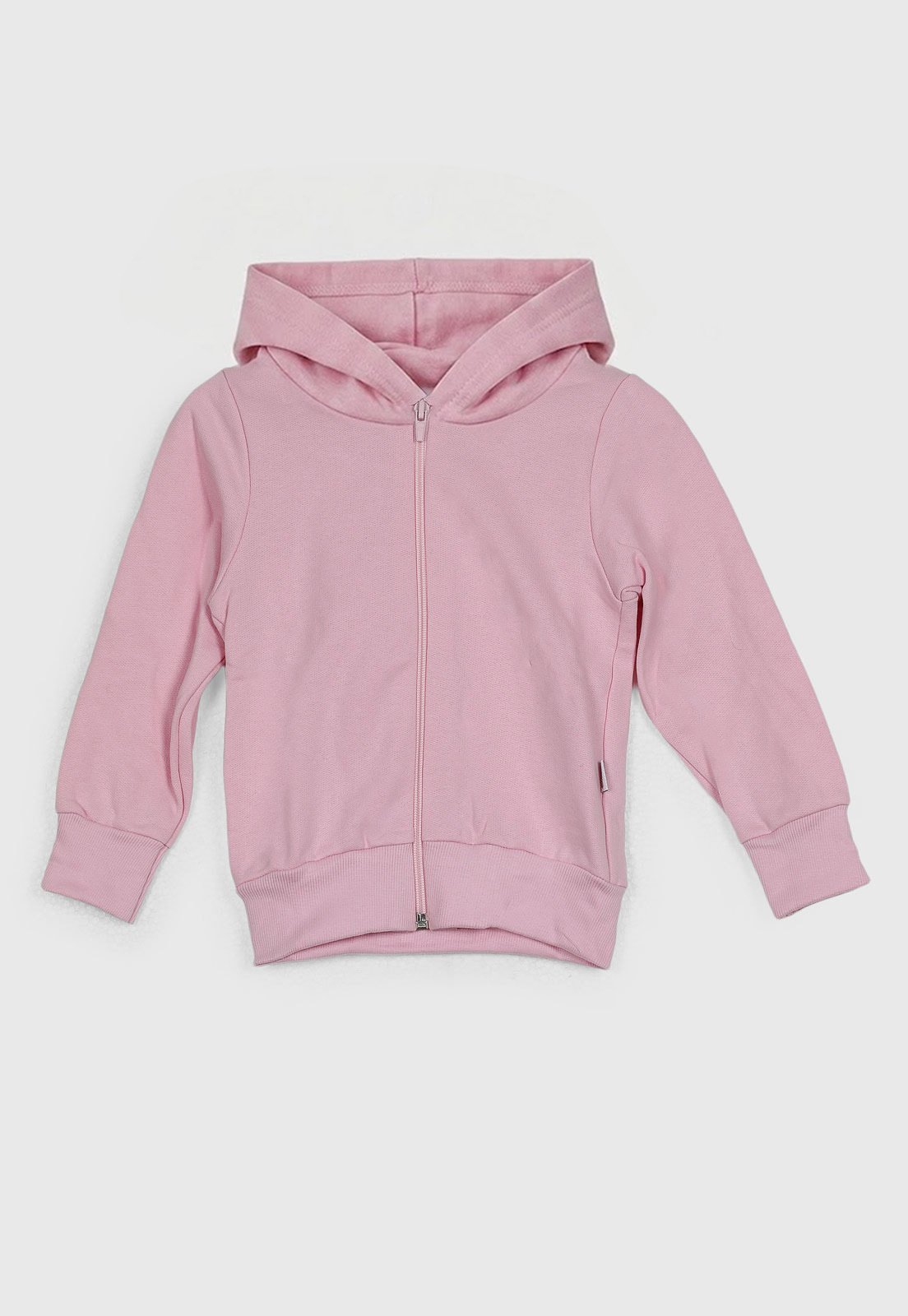 Blusa de Moletom Elian Capuz Zíper Rosa