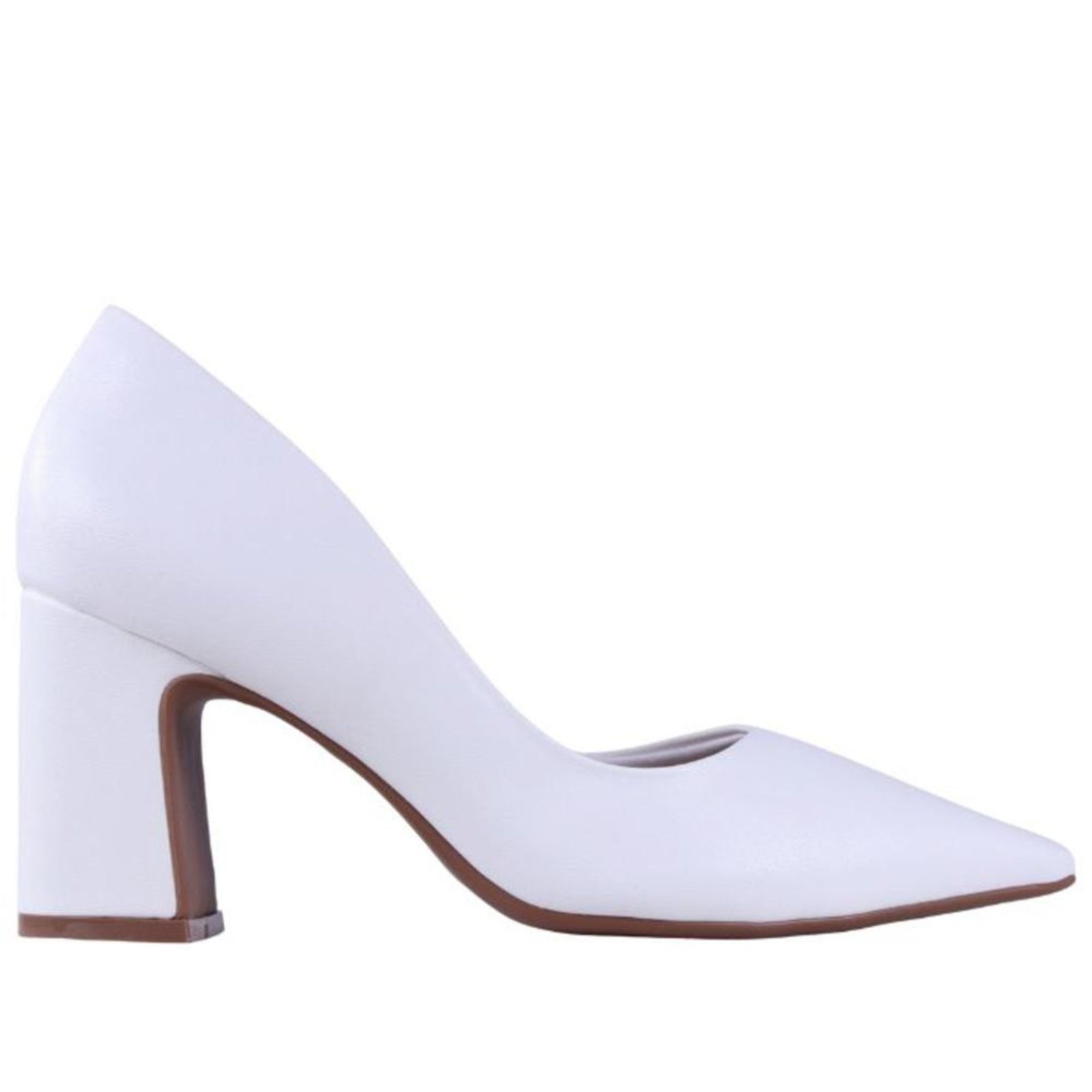 Scarpin Feminino Zariff 7021-230 Branco Incolor
