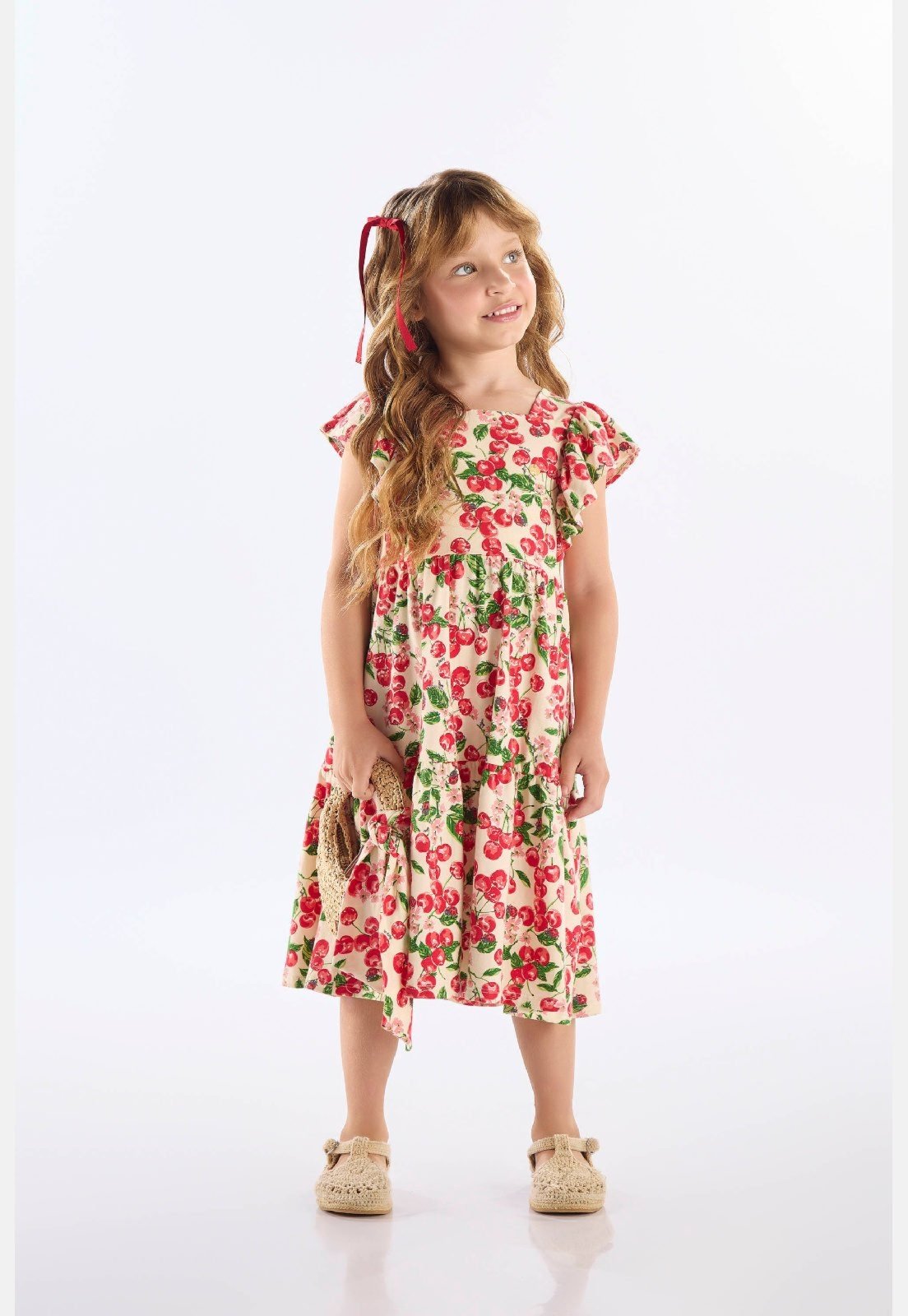 Infantil - Vestido Midi em Cotton Up Baby Bege
