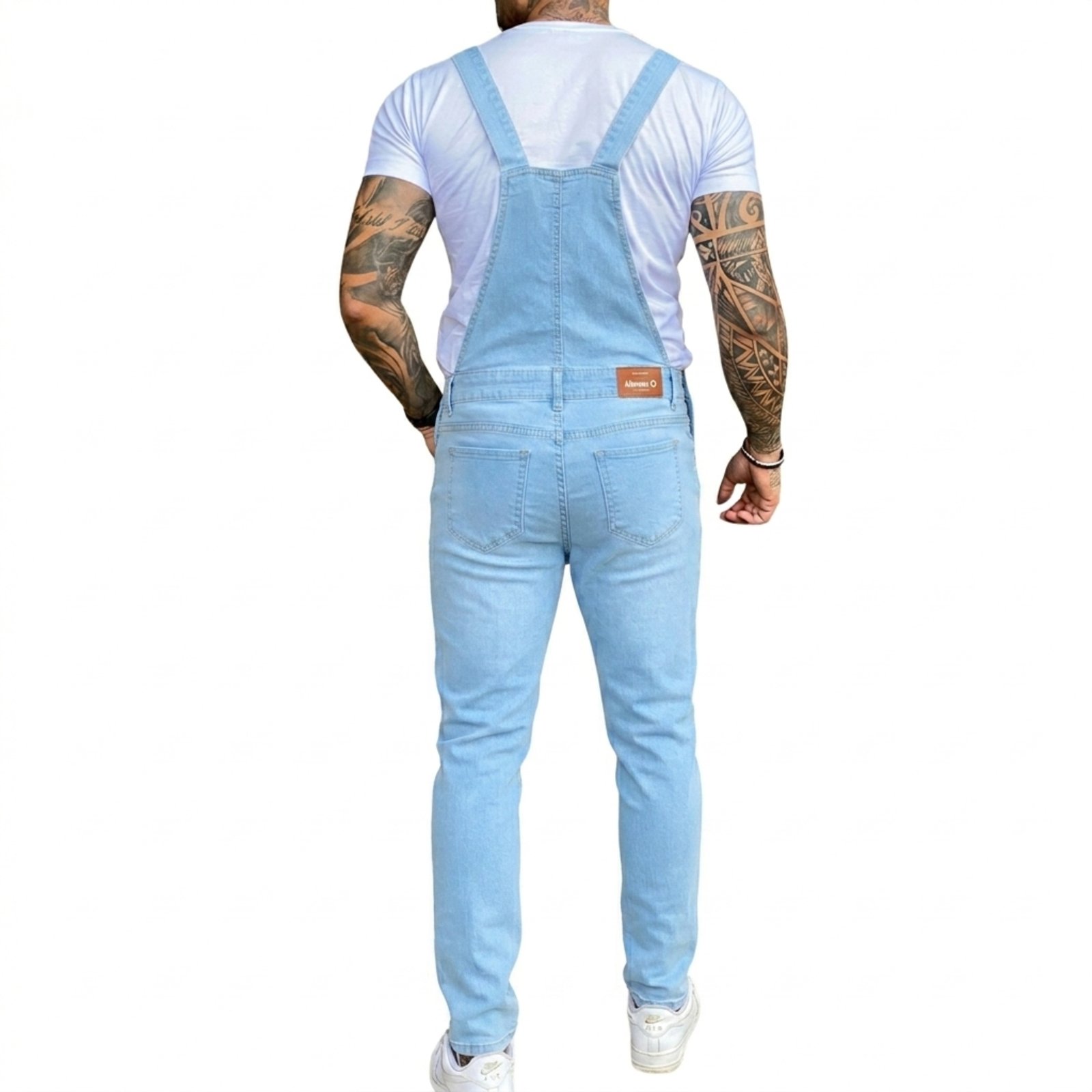 Vista 3 Macacão Masculino Alleppo Medelin Alleppo Jeans Alleppo Jeans jeans