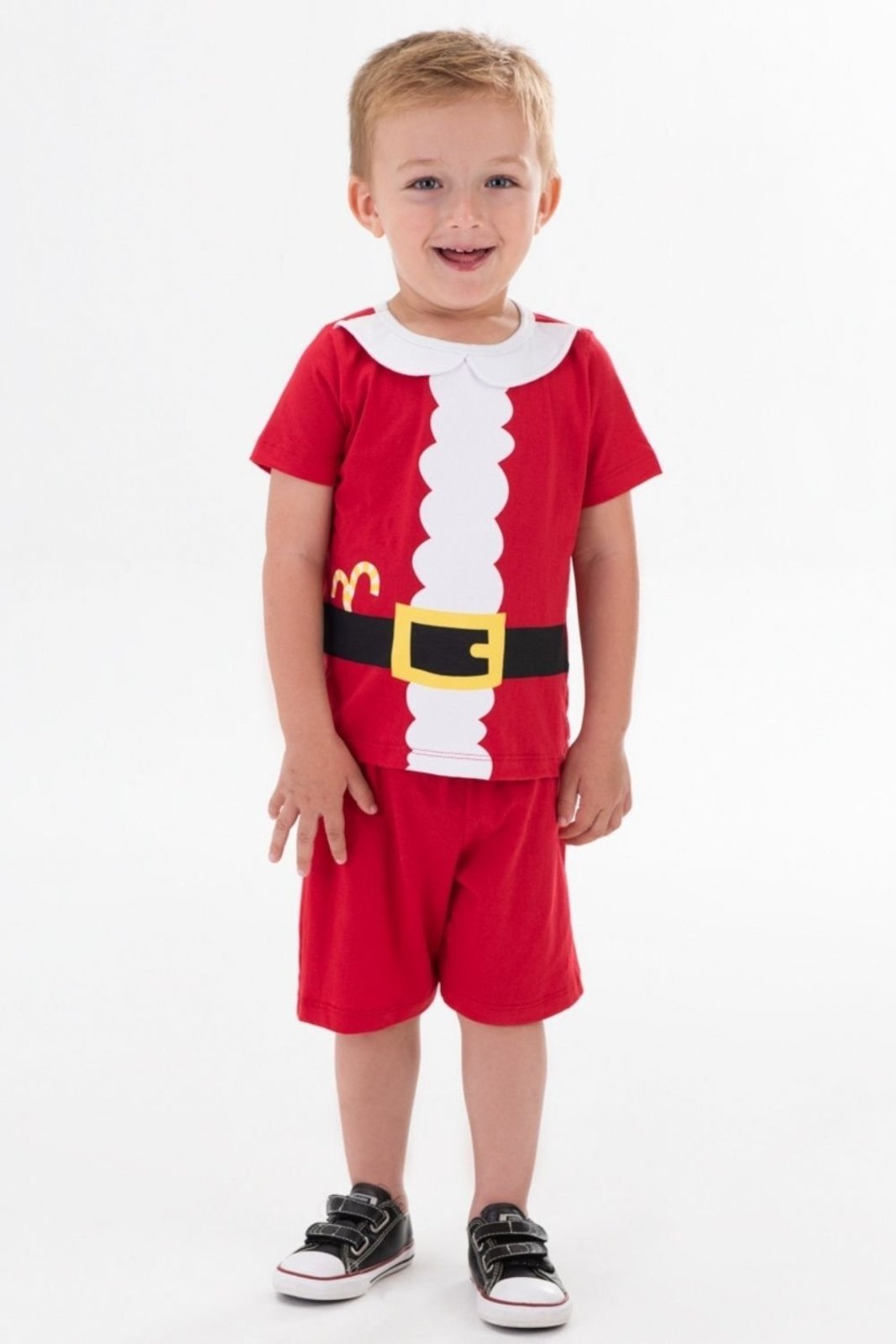 Infantil – Conjunto Bem Vestir Menino de Natal Noel Vermelho