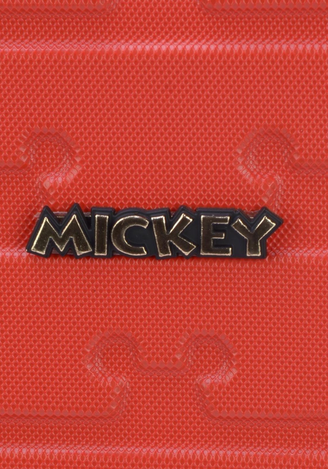 Vista 3 Infantil - Mala de Viagem édia ABS Rodas 360 Mickey Disney Luxcel vermelho Luxcel vermelho