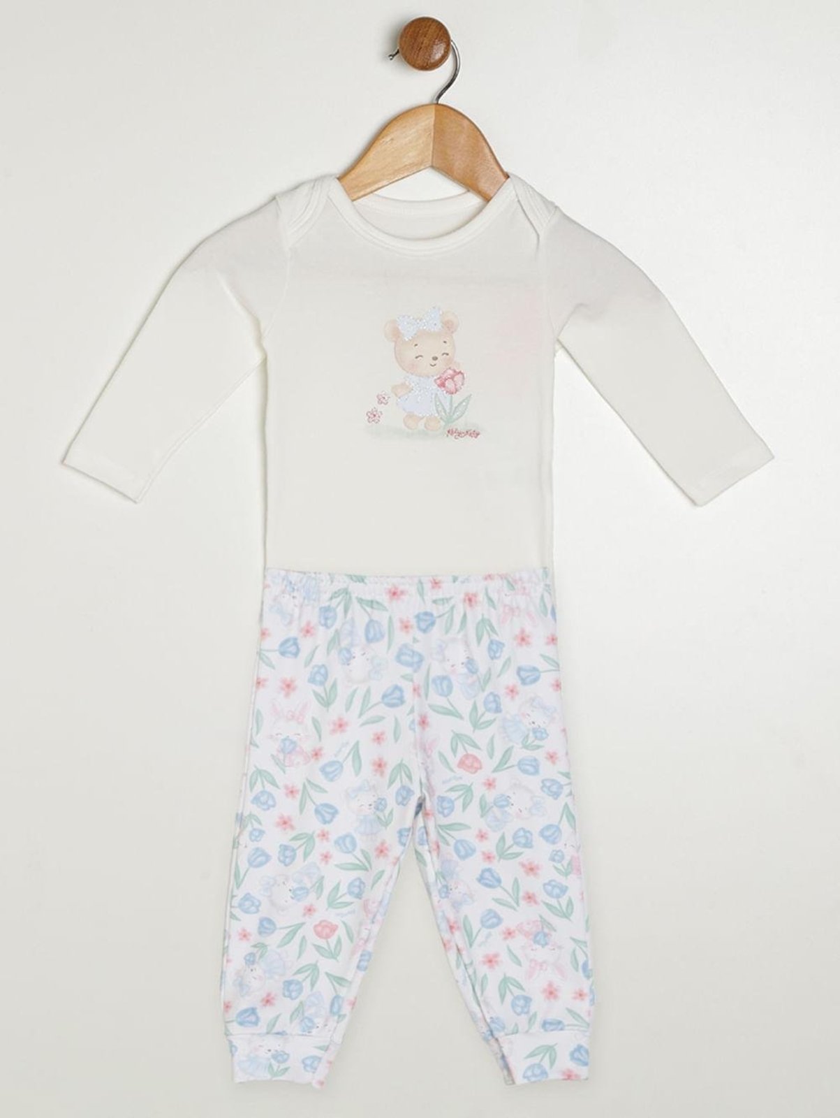 Infantil - Conjunto Longo Para - NATURAL