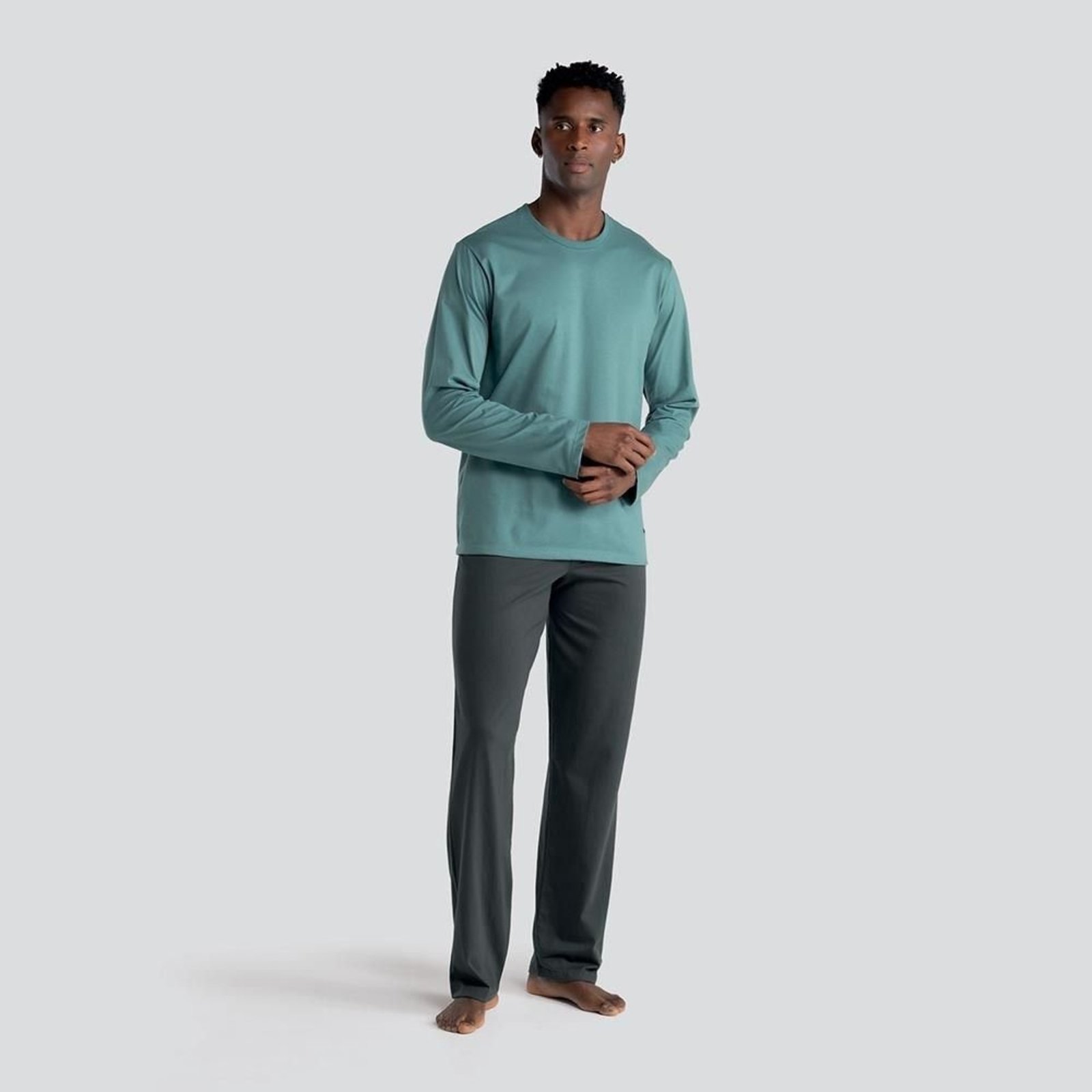 Pijama Longo Gola Careca Mash Adulto Masculino 800.48