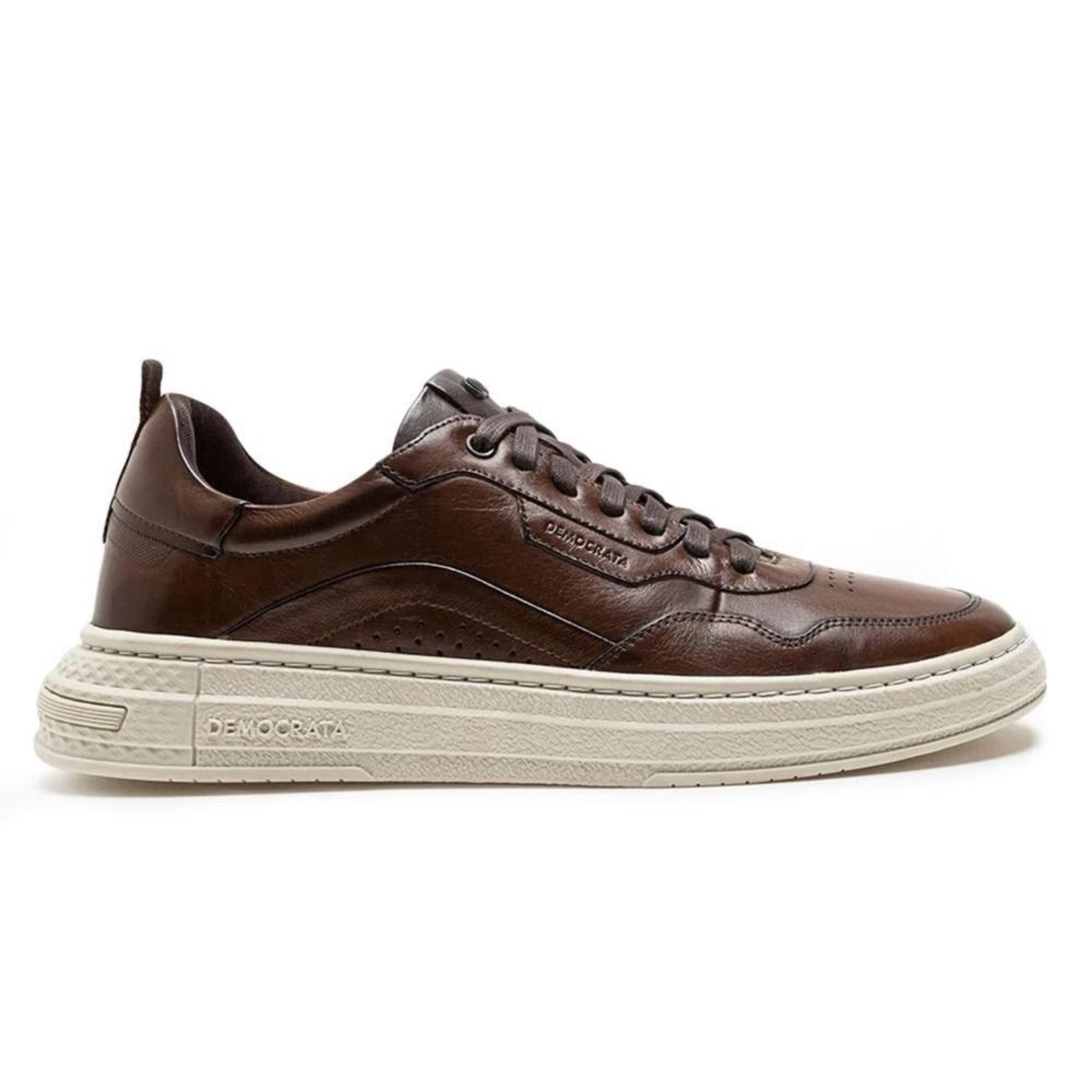 Tênis Democrata Denim Jake Masculino - Marrom - democrata