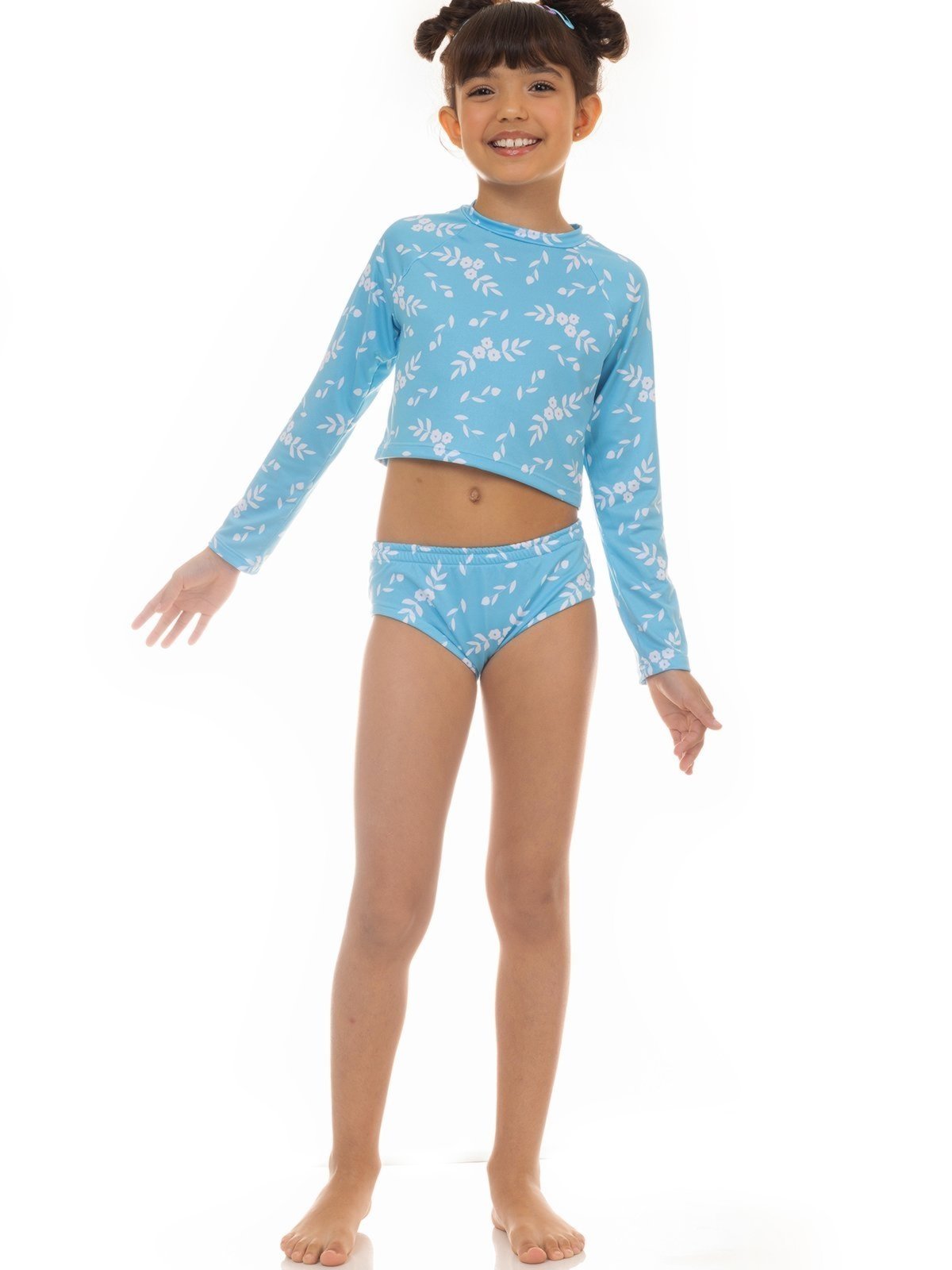 Vista 2 Conjunto De Praia UV50+ Menina Brisa de Verão Magicamente Magicamente Kids azul Magicamente Kids azul