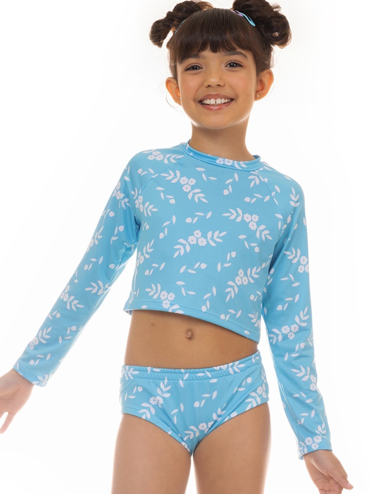 Vista 3 Conjunto De Praia UV50+ Menina Brisa de Verão Magicamente Magicamente Kids azul Magicamente Kids azul