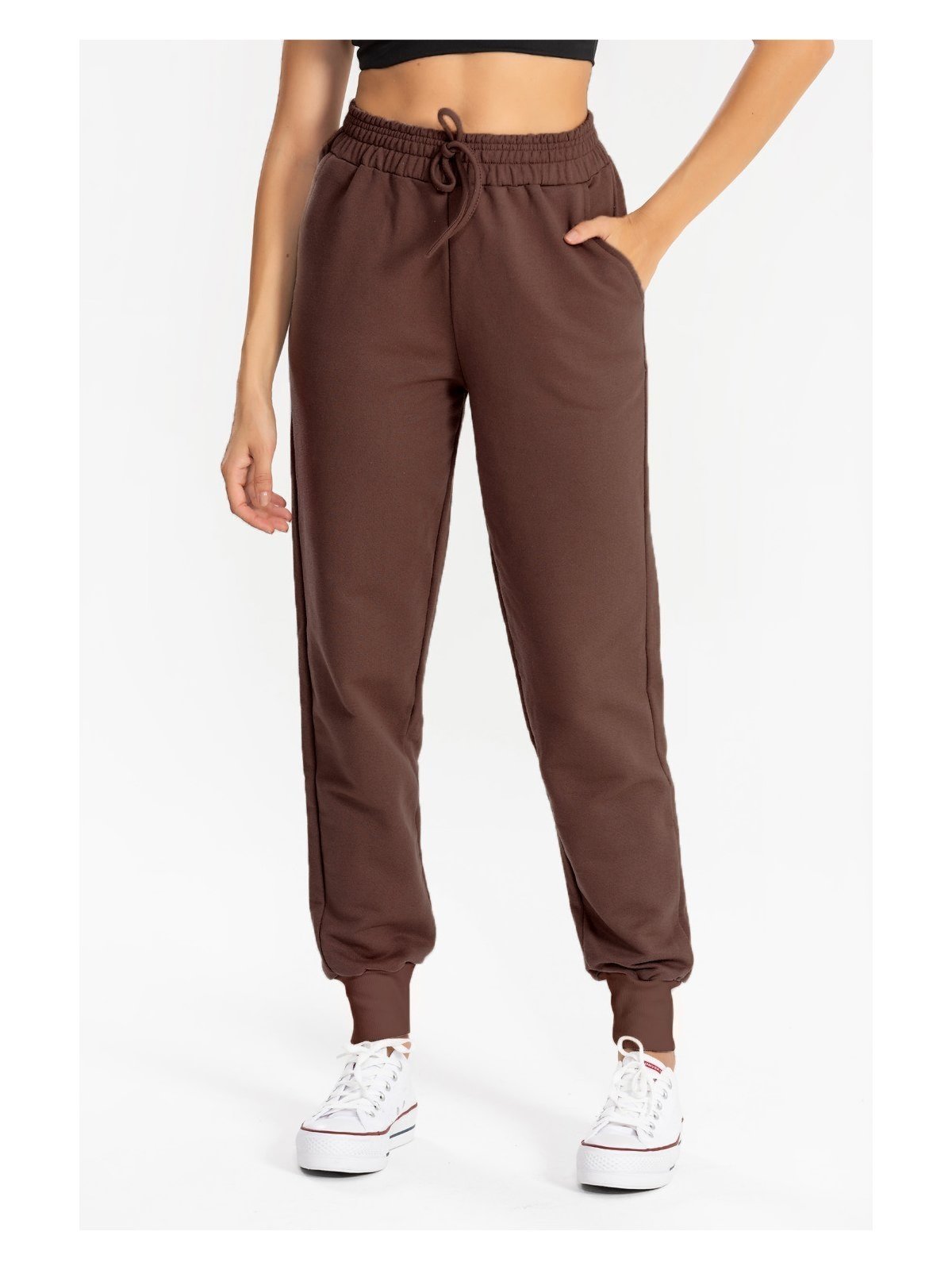Calça Moletom Jogger Kally Feminina com Avesso Peluciado