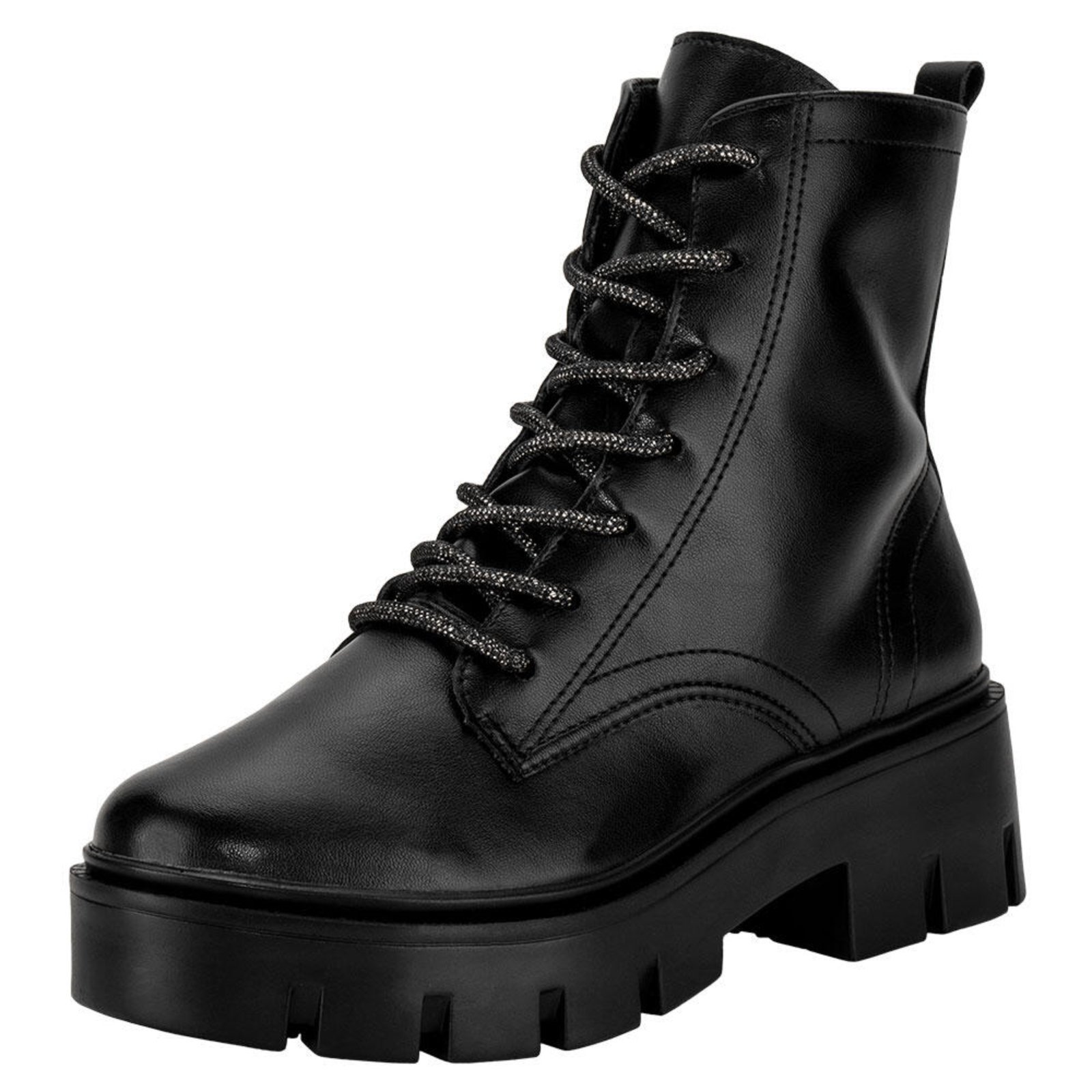 Bota Feminina Coturno Via Marte 095001 A5830950 Preto