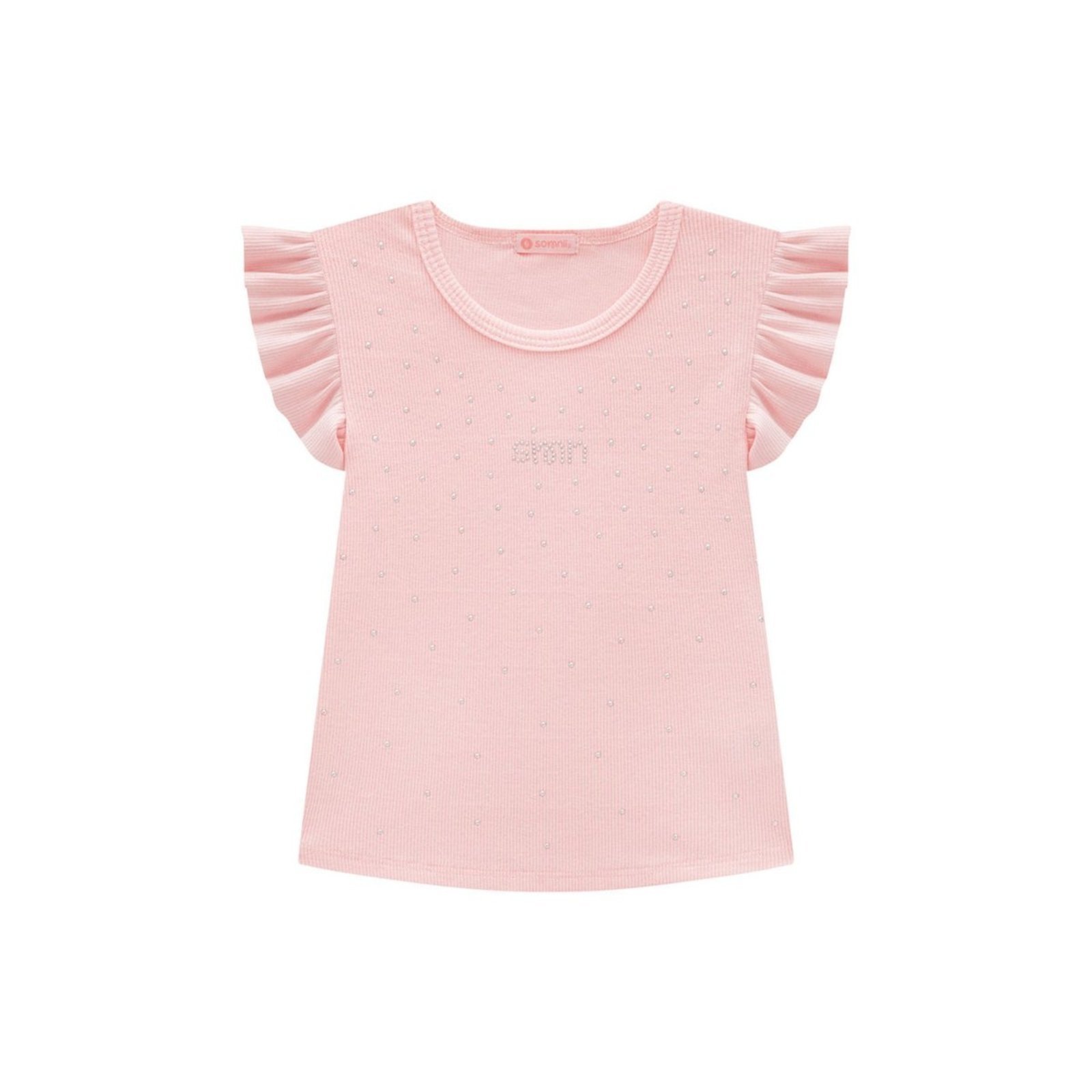 Infantil - Blusa Menina em Ribana Canelada