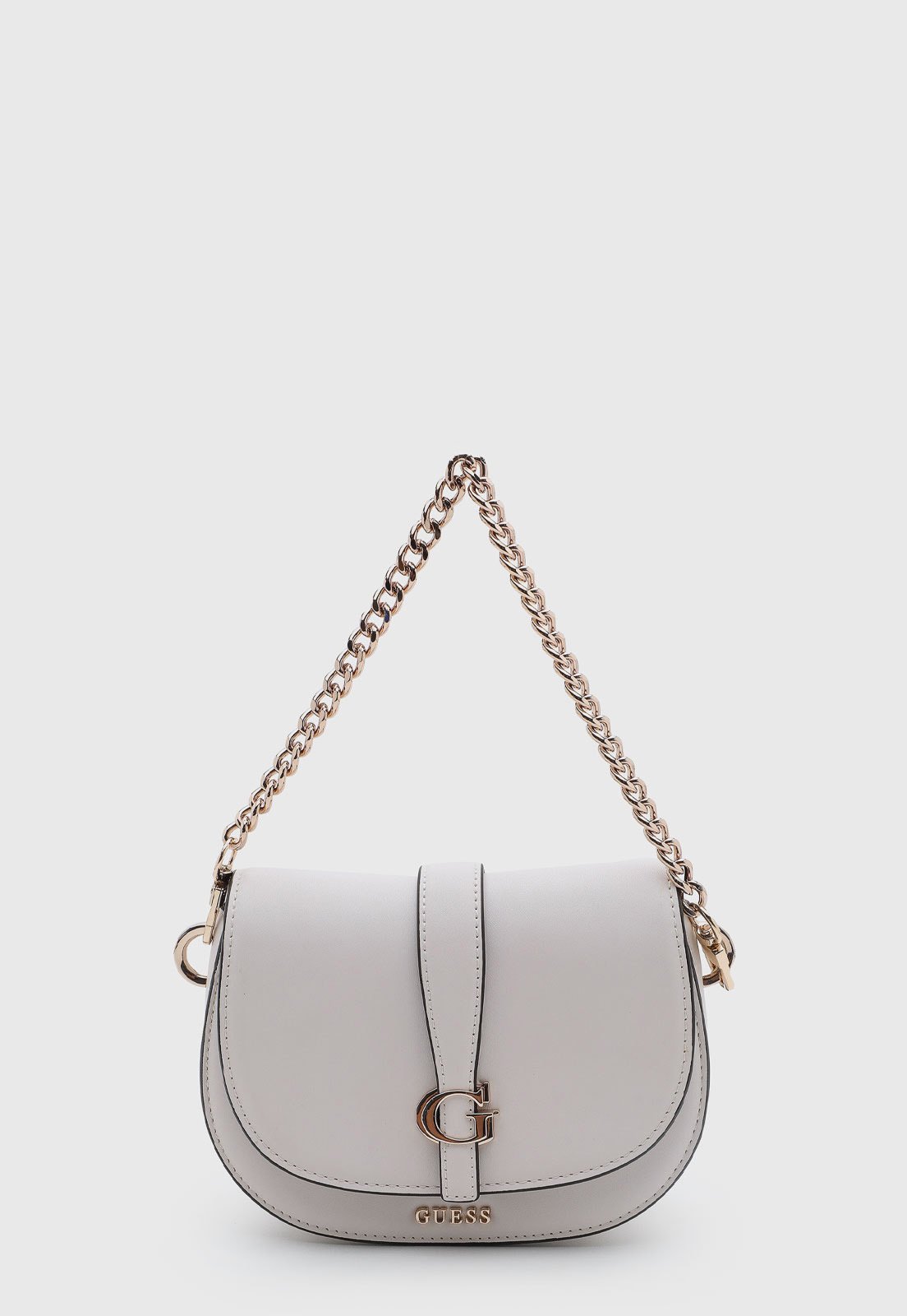 Bolsa Feminina Guess Alça Corrente Branca