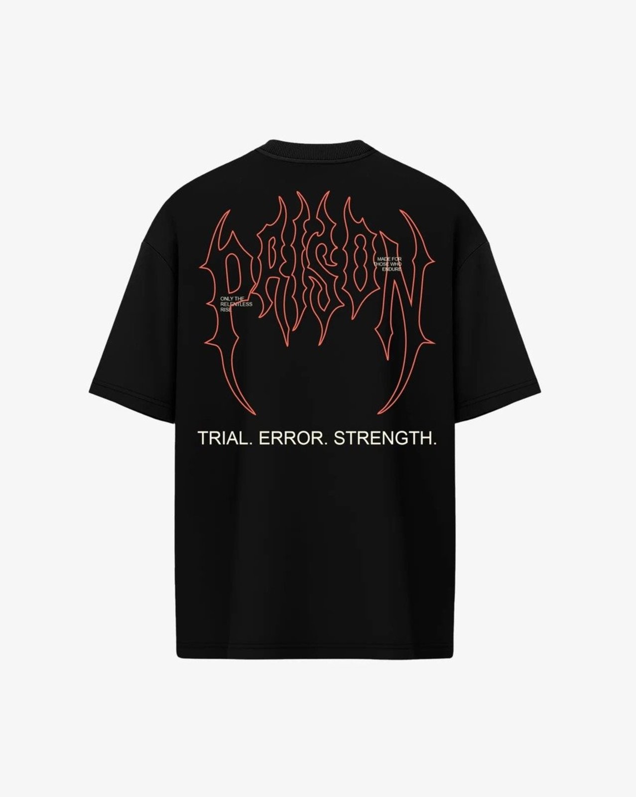 Camiseta oversized rocky Streetwear Preta Preto