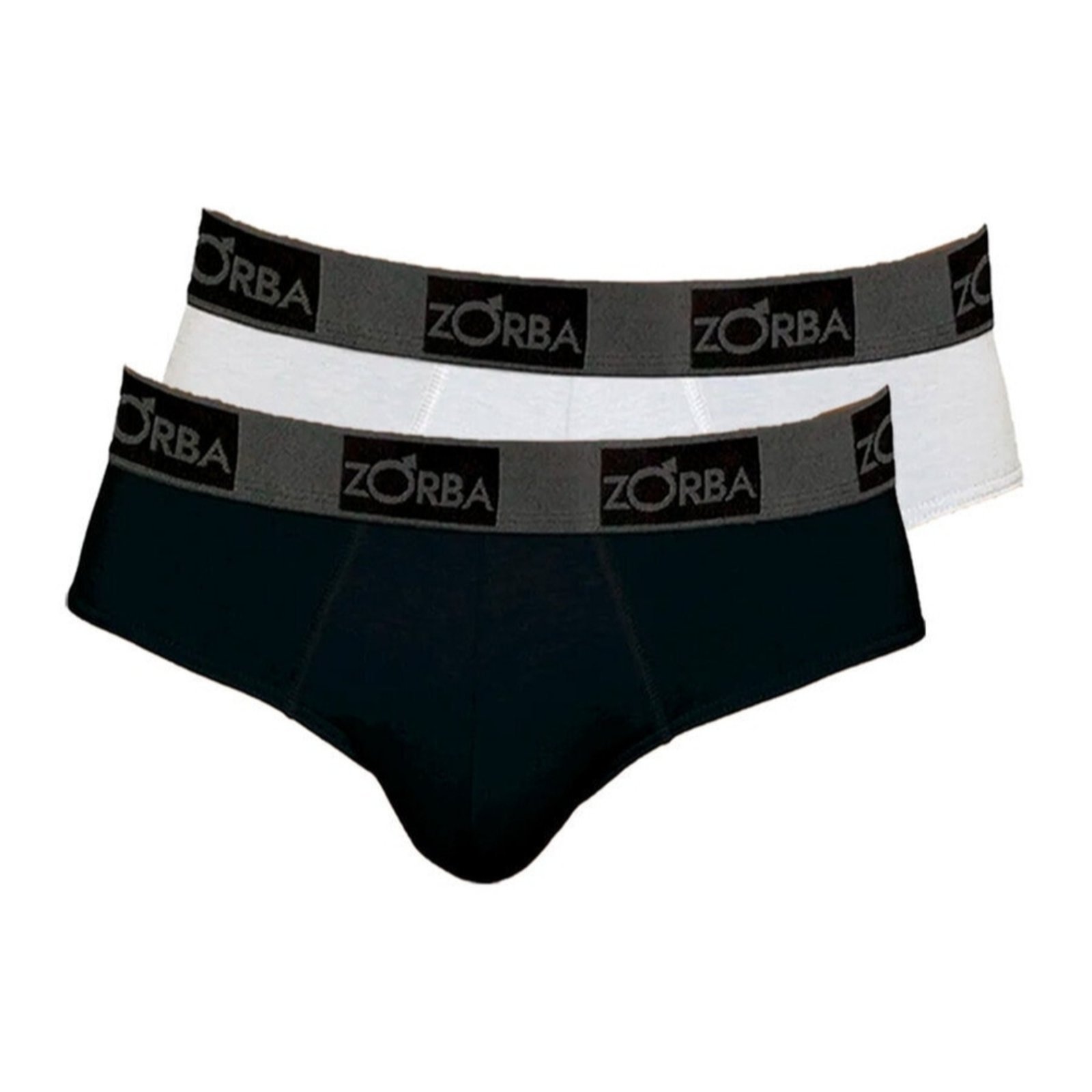 Kit com 2 Cuecas Slip Zorba 716 Branco