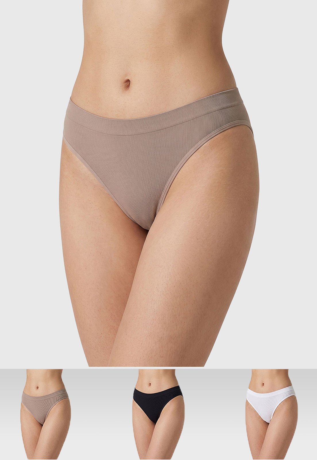 Kit 3 Calcinha Trifil Tanga Nude