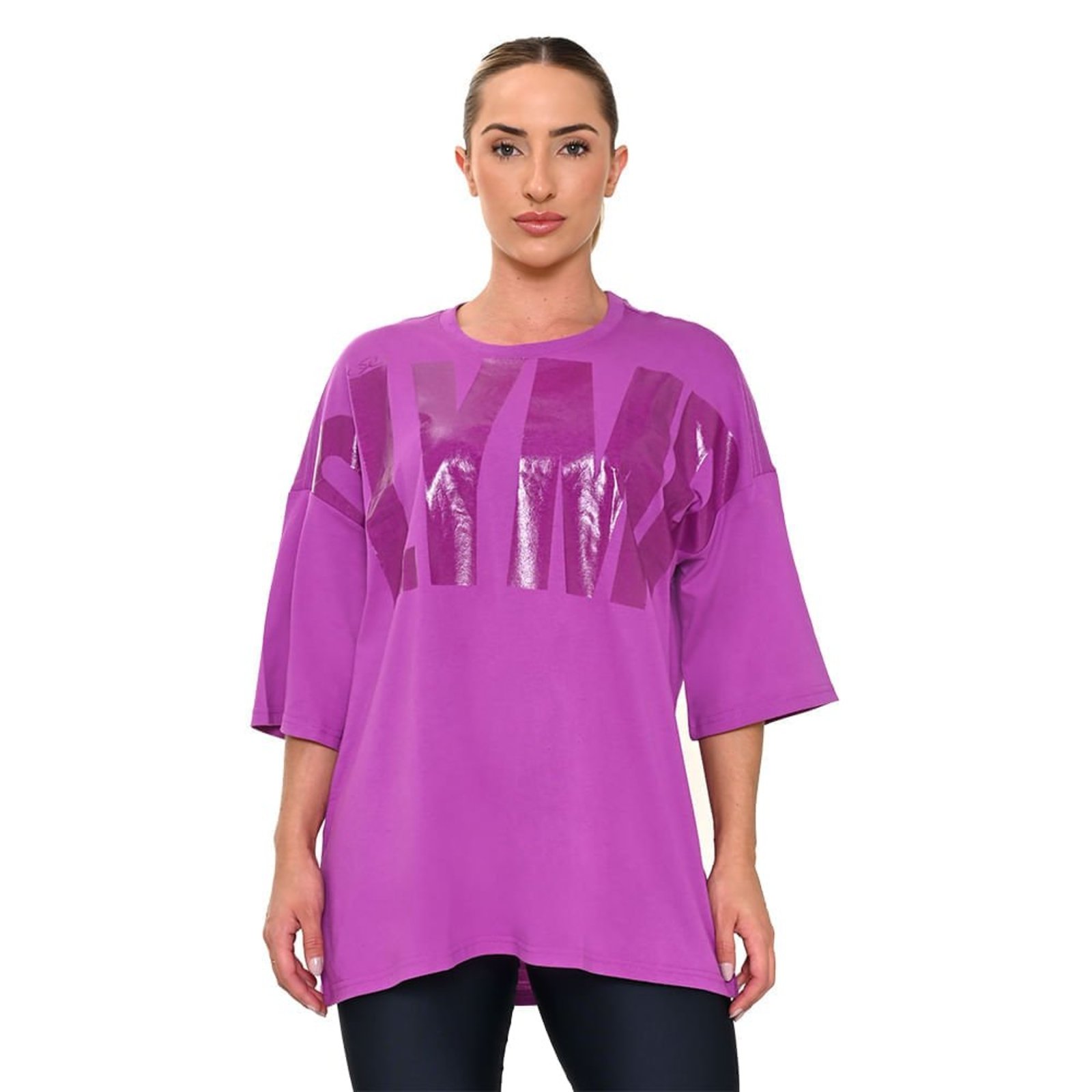 Camiseta Over Olympikus Feminina GG Roxo