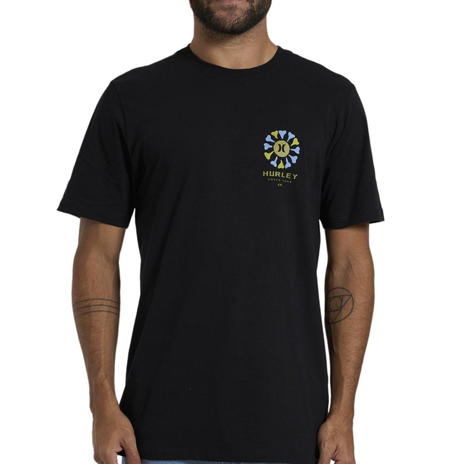 Camiseta Hurley Reborn WT26 Masculina Preto