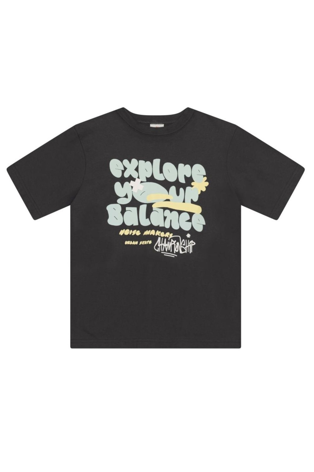 Vista 3 Infantil - Camiseta menino de skate em malha Brandili cinza Brandili cinza