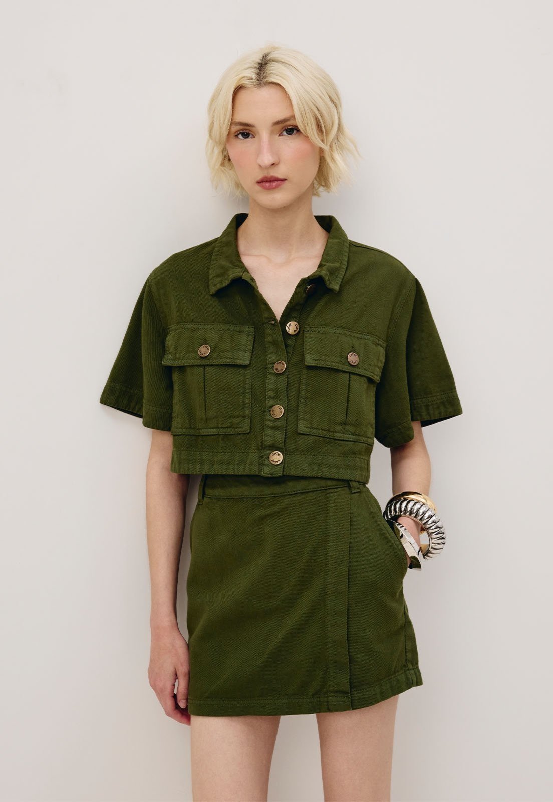 Camisa CaCay Sarja Cropped