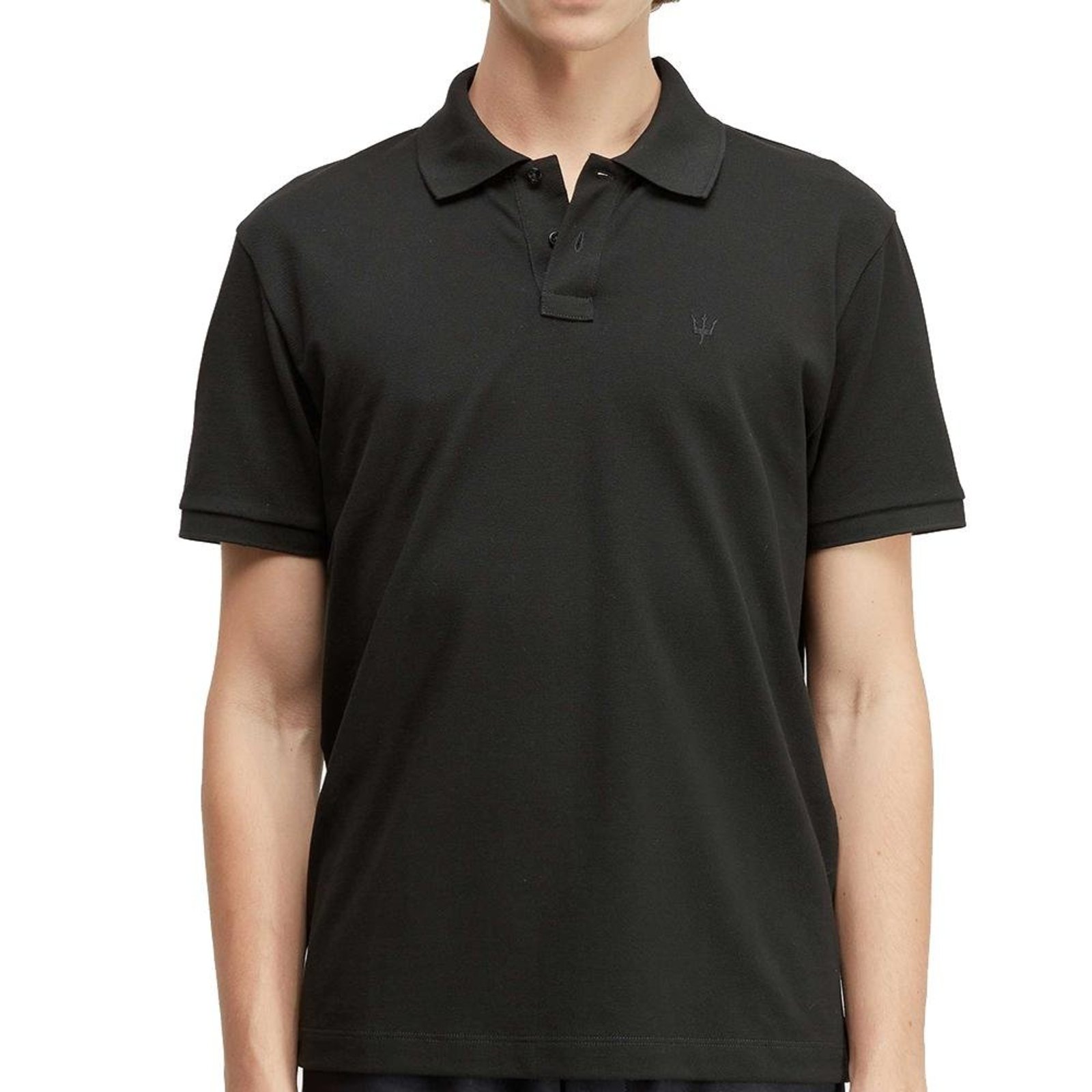 Camisa Osklen Polo Piquet Soft Touch Masculina Preto