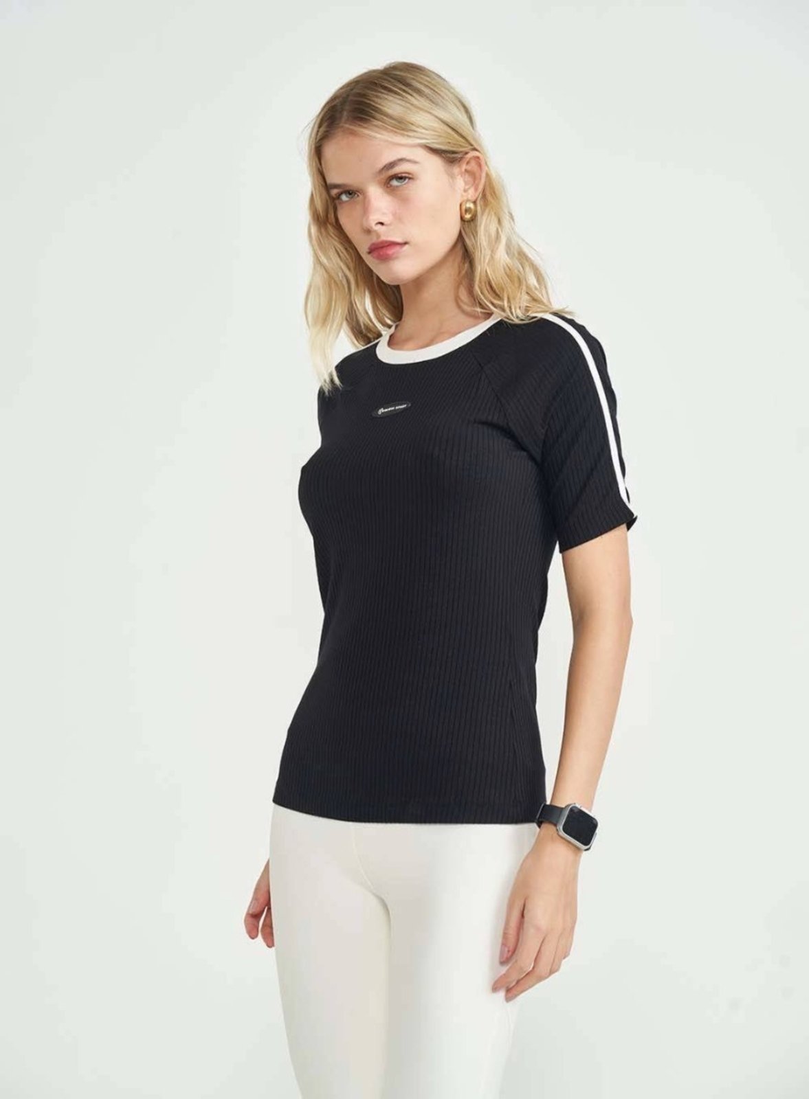 Blusa Colcci Sport Canelada Feminina Preto