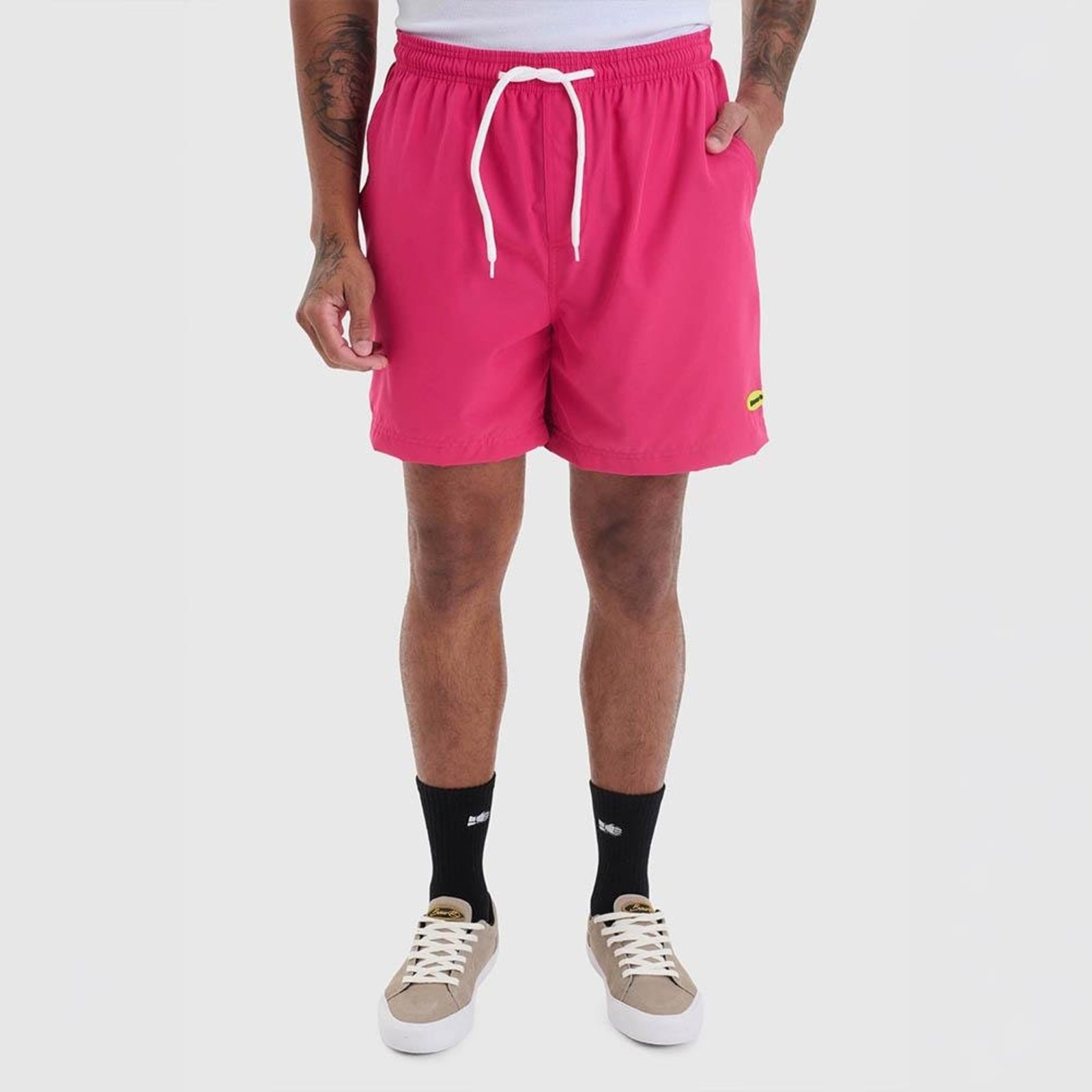 Beach Shorts Basic Elipse Rosa