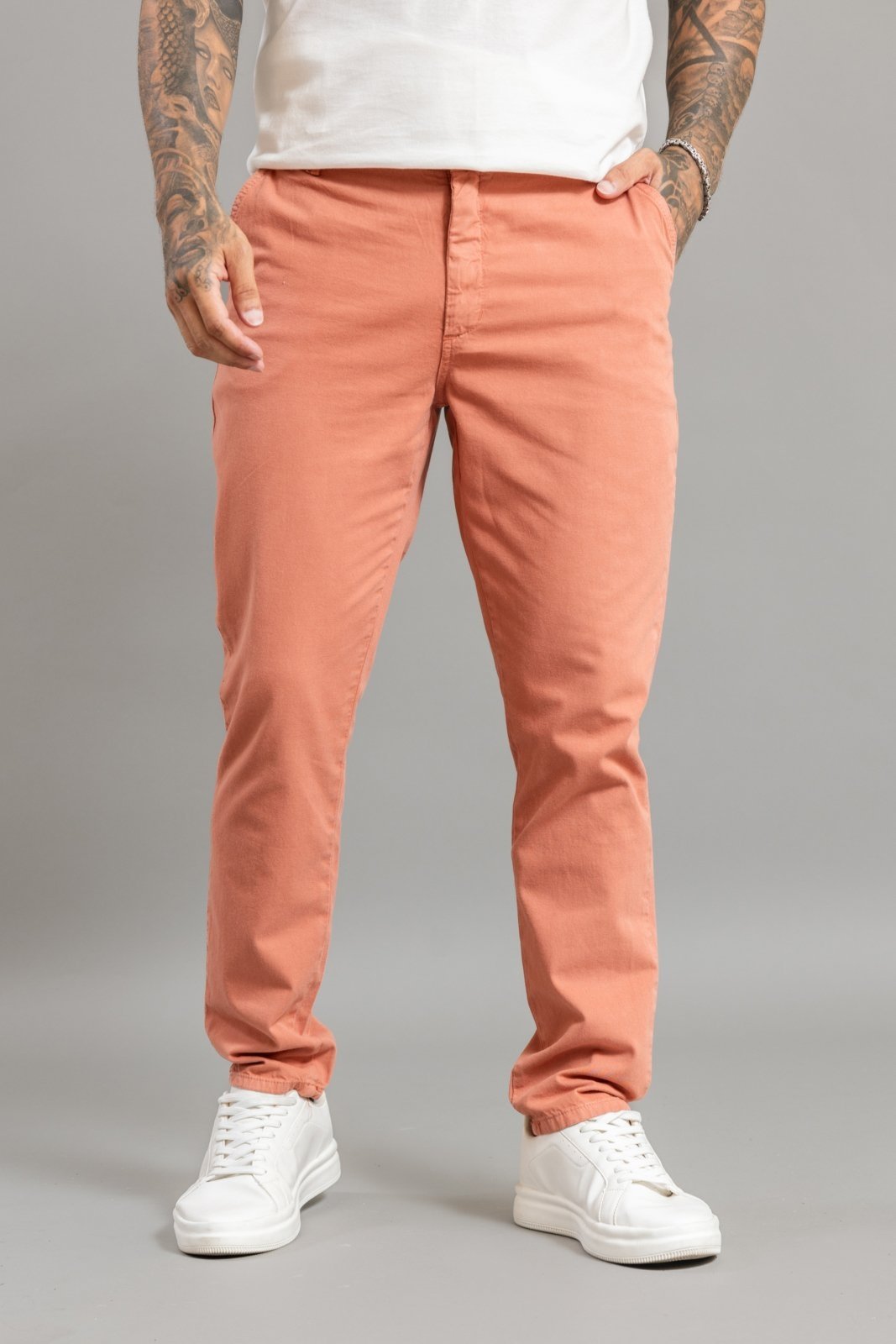 Calça Sport Fino Masculina Color Com Linho Dialogo Terra