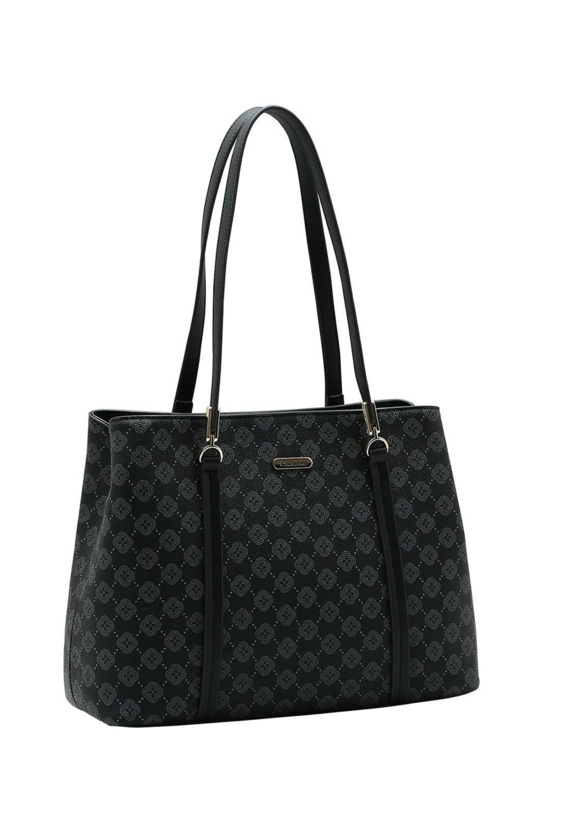 Bolsa Feminina Chenson Ombro Elemento Gráfico 3485877 Preto
