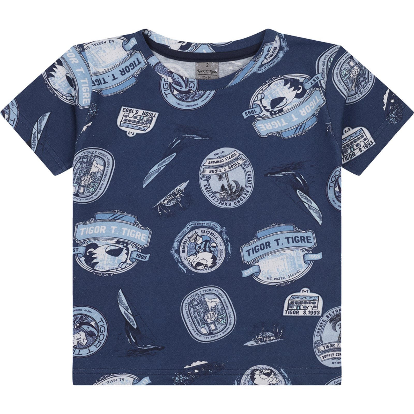 Infantil - Camiseta Estampada Masculino Tigor T. Tigre