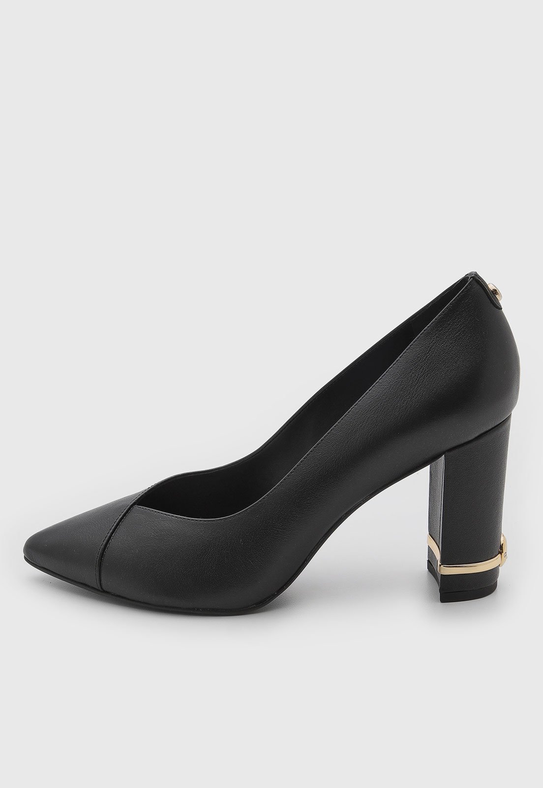 Scarpin Jorge Bischoff Couro Preto